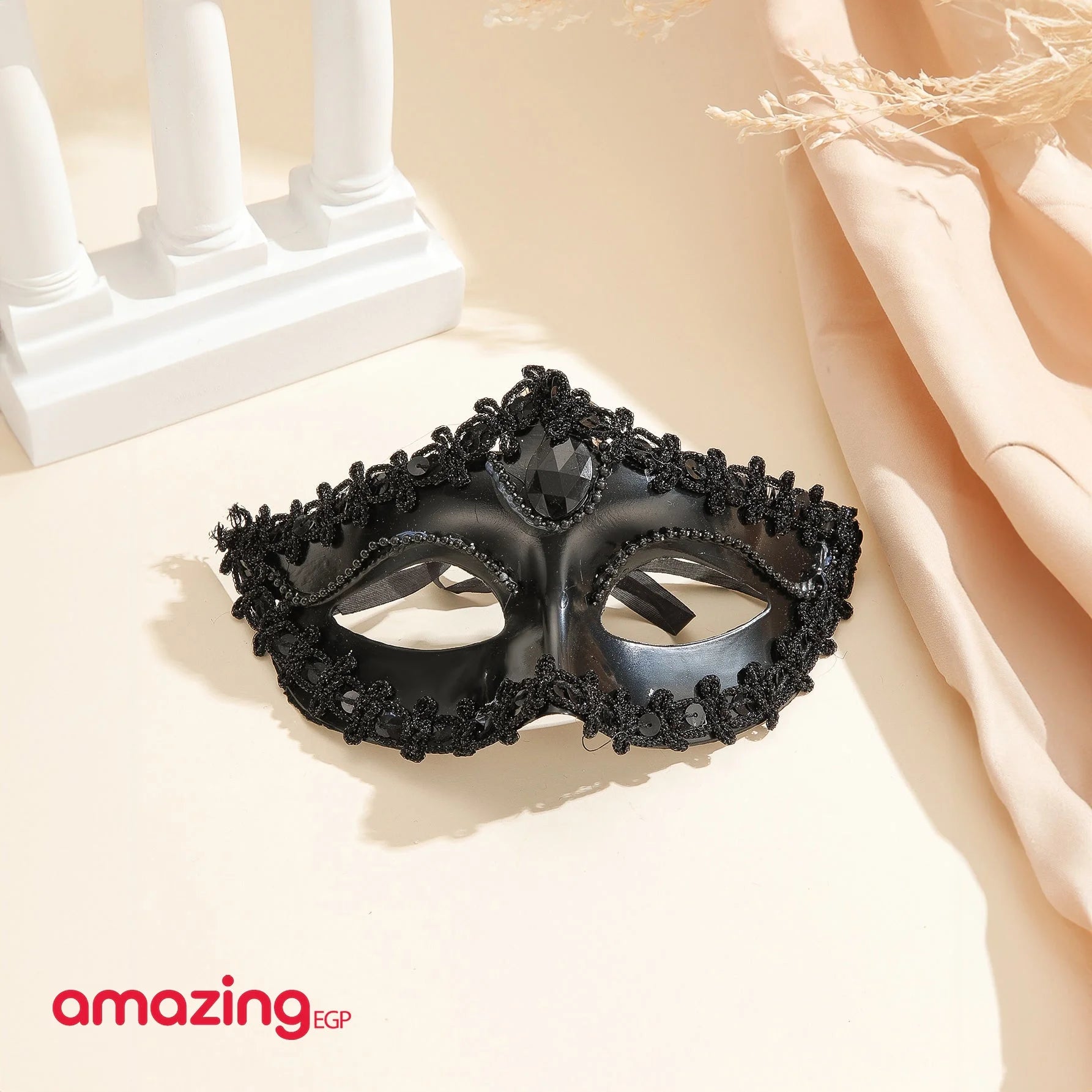 قناع تنكري للجنسين مناسب للحفالات اكسسوار وزي تنكري للحفلات وعيد الفصح والكريسماس - اسود | ارنب ازياء تنكر حفالات حفلات حفلات_عيد_الميلاد زي تنكري زينة ملابس_تنكرية | amazingEGP