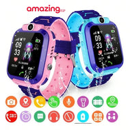 ساعة يد ذكية للاطفال دعامة كاميرا  ساعة معصم تعمل باللمس اتصال واجراء مكالمات هاتفية ورسائل نصية متتبع المواقعLBS للاولاد والفتيات مقاومة للماء  بديل الجوال للاطفال - أزرق | apple watch ابل اللياقة حماية الاطفال ساعات ساعات_ذكية ساعة ابل ساعة بكام ساعة بك