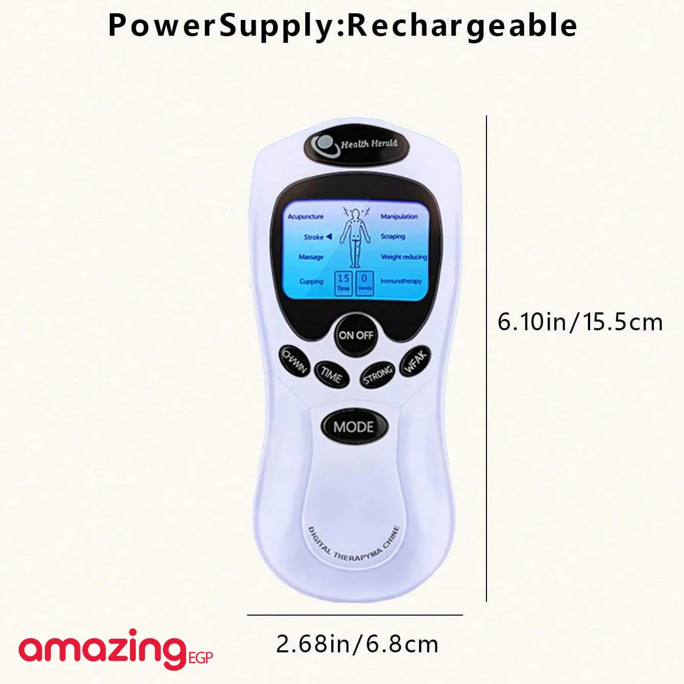 محفز عضلي كهربائي بتقنية Tens للعلاج الطبيعي وتخفيف الألم والإجهاد للرجال والنساء - جهاز تدليك نبض EMS | مدلك النبض الإلكتروني مع 8 وسادات | 15 برنامج | الاسترخاء الاهتزاز العلاج الطبيعي العناية بالقدم المساج تدليك جهاز تدليك حهاز اهتزاز دلك فك العضلات ك