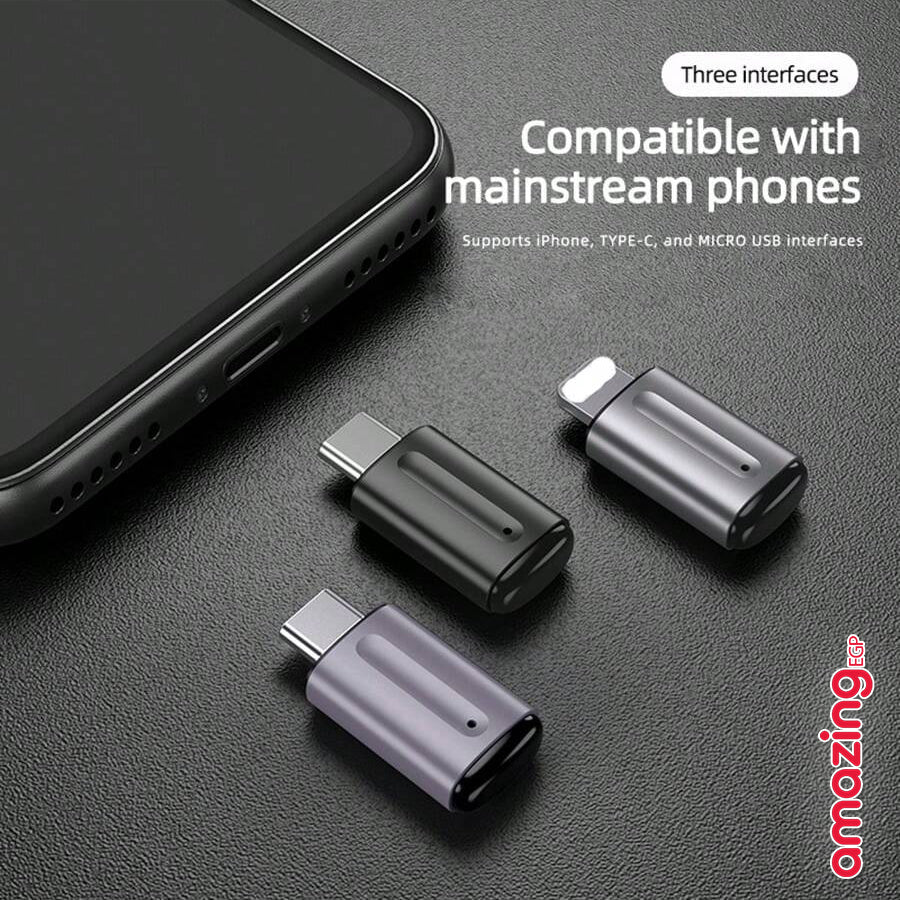 بديل الريموت جهاز التحكم العالمي للأجهزة ومكيفات الهواء بالأشعة تحت الحمراء، ذكي ومحمول، يعمل مع هواتف أندرويد بمنفذ Type-C، ويدعم التحكم الصوتي بسهولة وفعالية