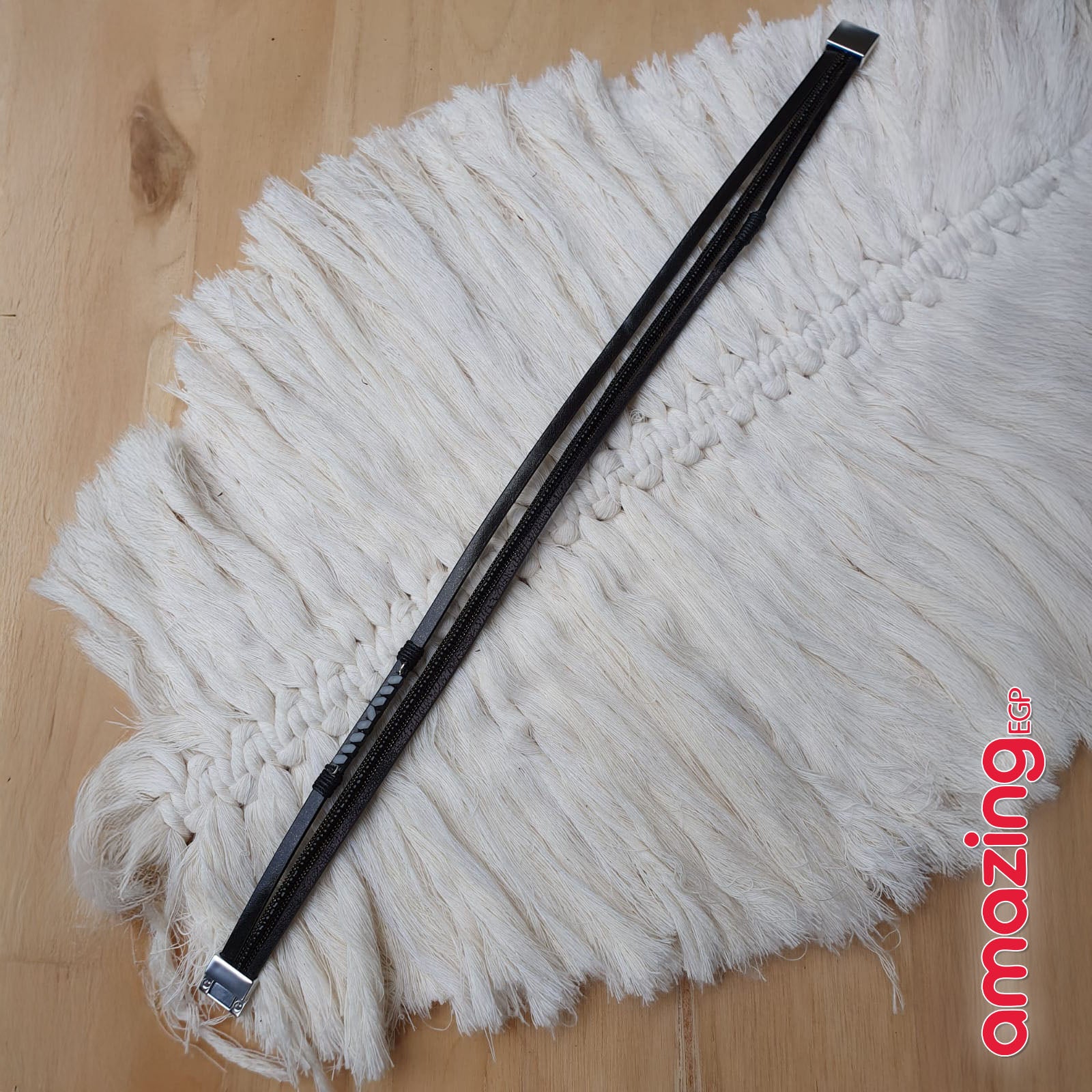 سوار للجنسين إسورة مضفرة بجلد طبيعي فاخر للرجال والنساء اساور يد محظوظ أسورة منسوجة زخرفة اليدوية جلد طبيعي -اسود