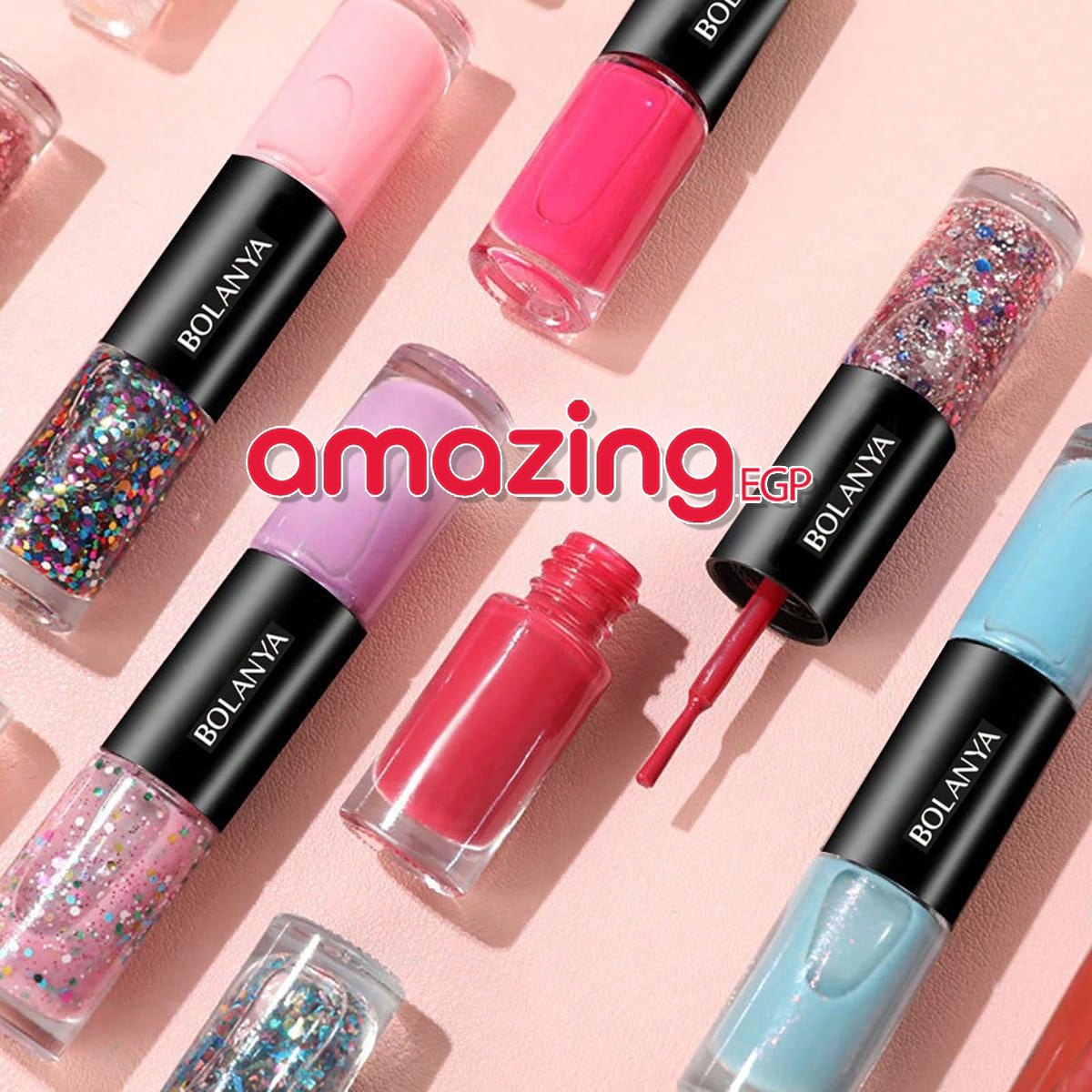 طلاء أظافر جلي، لا يحتاج إلى المعجون، مانيكير يتميز باللمعان، مجموعة فن الأظافر الجميلة كهدية للنساء والفتيات ، يدوم طويلا - شاي حليب(C129)