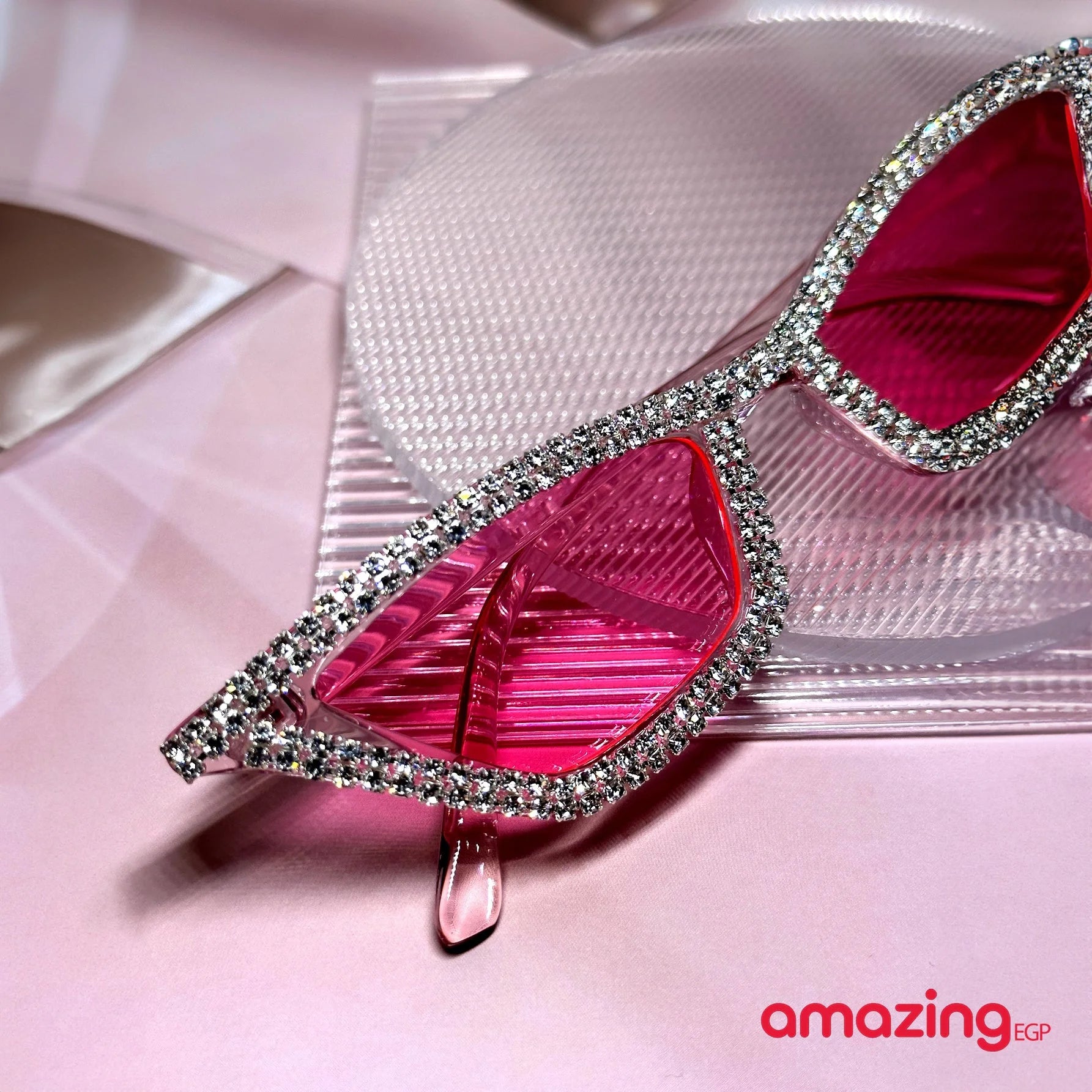 نظارات نساءللسيدات من حجر الراين والكريستال بإطار وردي Y2k فاخر لتزيين حفلات المهرجانات نظارات جميلة وأنيقة على شكل عين القطة مناسبة لفستان الشاطئ والحفلات ذات الطابع الخاص - بينك | النظارات حفالات حفالات موسيقية حفلات حفلات_عيد_الميلاد رووك عين القط نظار