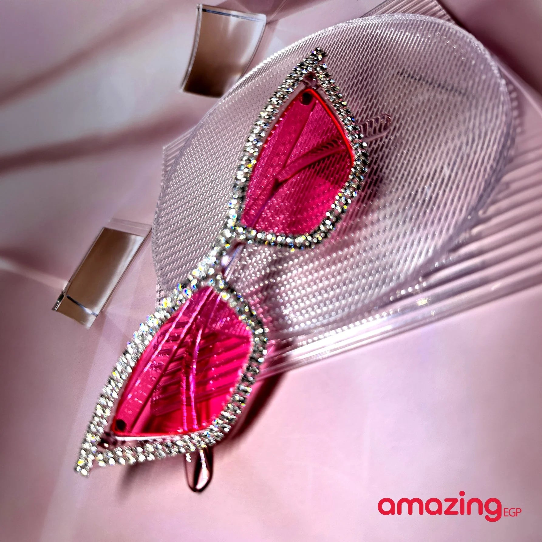 نظارات نساءللسيدات من حجر الراين والكريستال بإطار وردي Y2k فاخر لتزيين حفلات المهرجانات نظارات جميلة وأنيقة على شكل عين القطة مناسبة لفستان الشاطئ والحفلات ذات الطابع الخاص - بينك | النظارات حفالات حفالات موسيقية حفلات حفلات_عيد_الميلاد رووك عين القط نظار