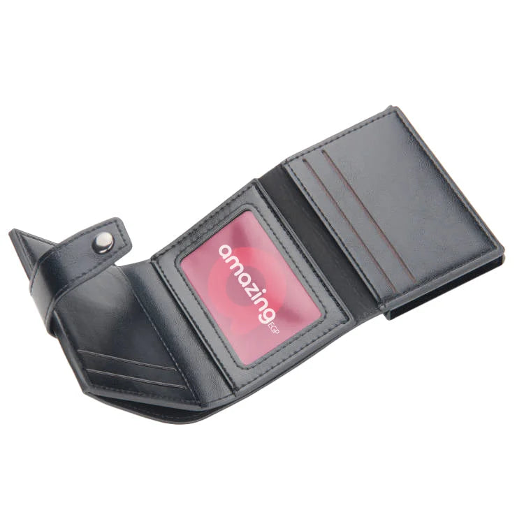 حامل بطاقات مع تقنية RFID - محفظة رجالية عالية الجودة من الجلد الأصلي محفظة ذكية نحيفة ورفيعة محفظة صغيرة هدية لحماية معلومات CC الخاصة بك بتقنية RFID | اسود| | الرجال جلد طبيعي محافظ محافظ نسائي محفظة محفظة رجالي محفظة كربون | amazingEGP