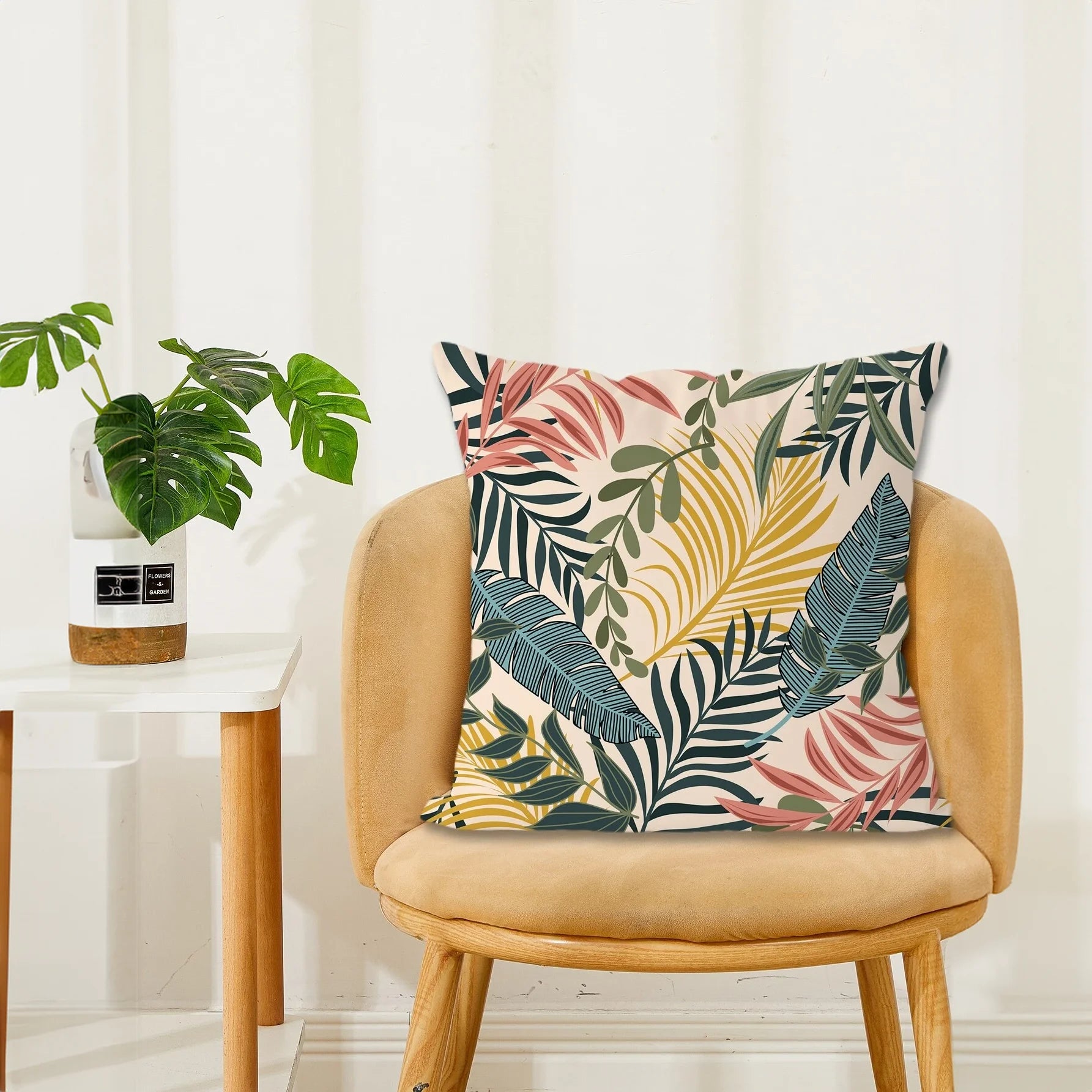 اكياس مخدات غطاء وسادة بطابعة ورق شجر بدون حشو من البوليستر بدون حشو 45 45 سم | المنزل ديكور ديكور_منزل مخدات مخدة وسادة | amazingEGP