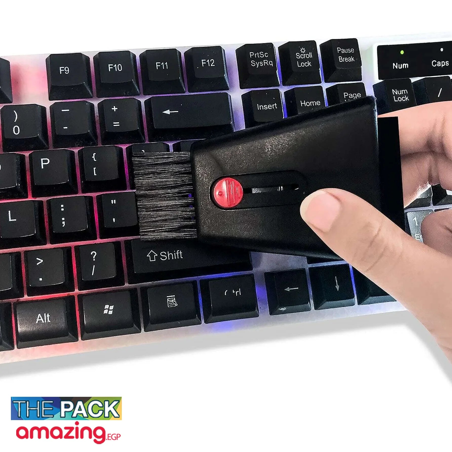 أداة تنظيف الفرشاة لأجهزة الموبيل وسماعات الاذن والكاميرات وللكيبورد والطاولة واللاب توب والموبايل الذكيBlack-M1 | airpods الايربودز الجوال الكيبورد تنظيف الجوال فرشاة فرشاة ذكية كاميرات منظف | amazingEGP