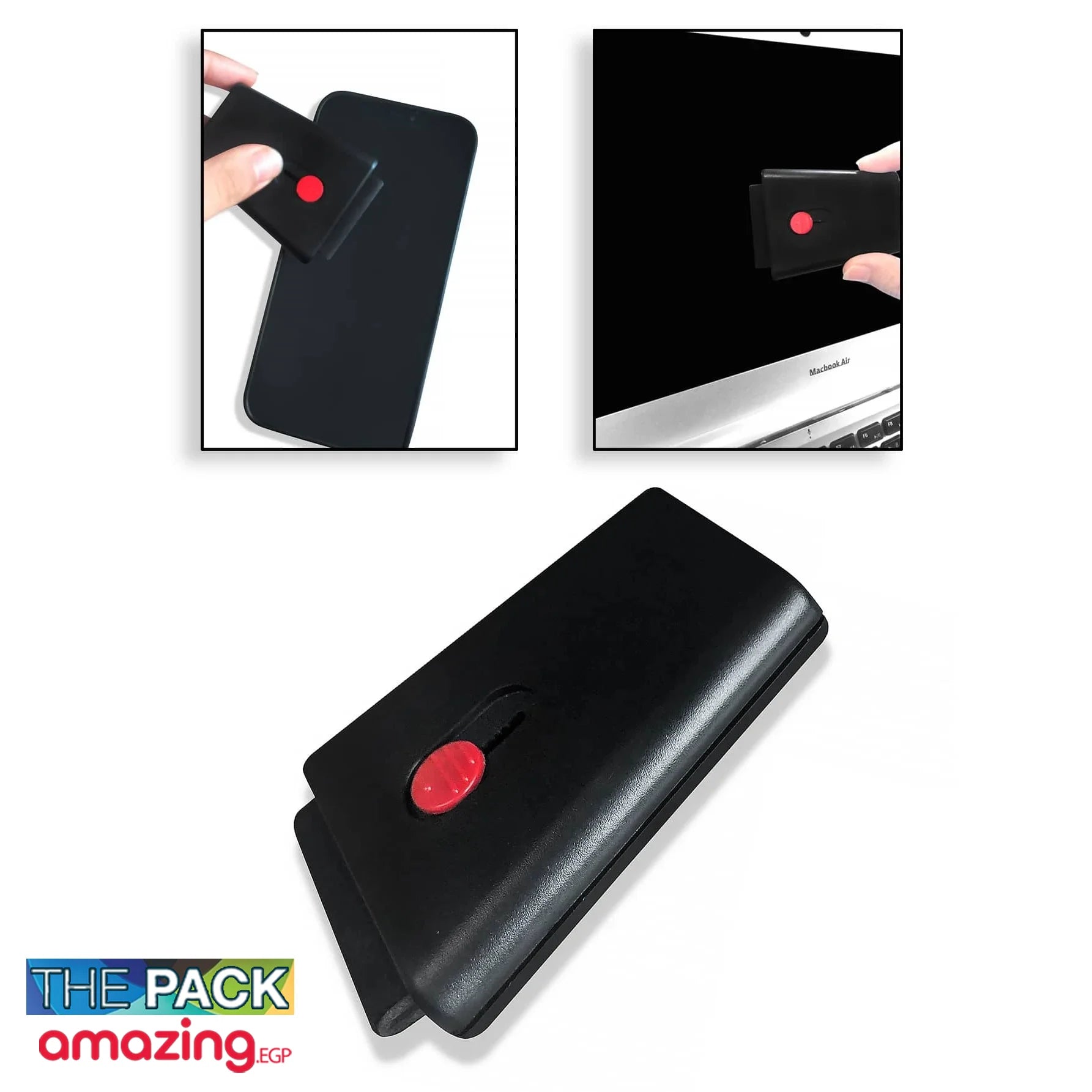 أداة تنظيف الفرشاة لأجهزة الموبيل وسماعات الاذن والكاميرات وللكيبورد والطاولة واللاب توب والموبايل الذكيBlack-M1 | airpods الايربودز الجوال الكيبورد تنظيف الجوال فرشاة فرشاة ذكية كاميرات منظف | amazingEGP