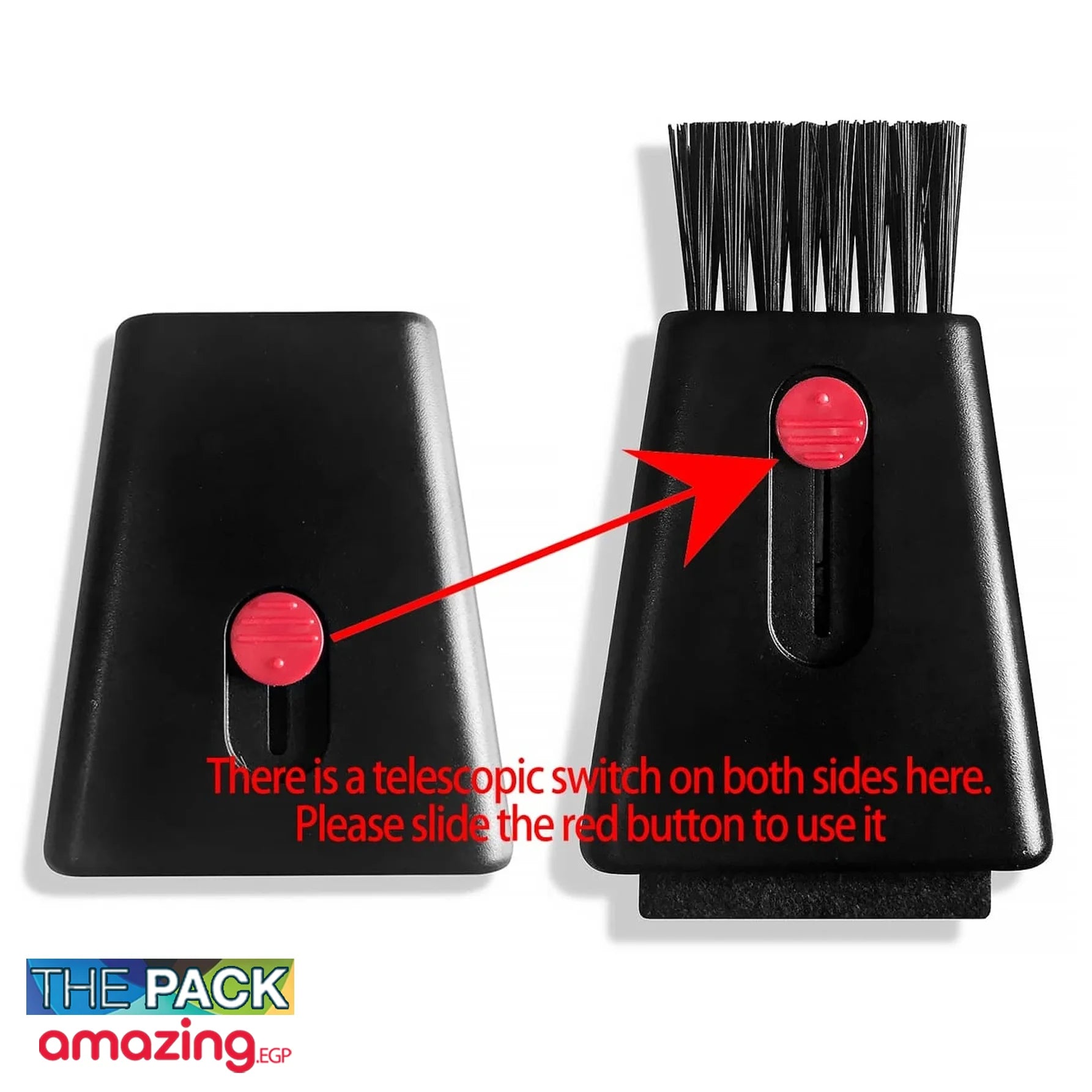 أداة تنظيف الفرشاة لأجهزة الموبيل وسماعات الاذن والكاميرات وللكيبورد والطاولة واللاب توب والموبايل الذكيBlack-M1 | airpods الايربودز الجوال الكيبورد تنظيف الجوال فرشاة فرشاة ذكية كاميرات منظف | amazingEGP