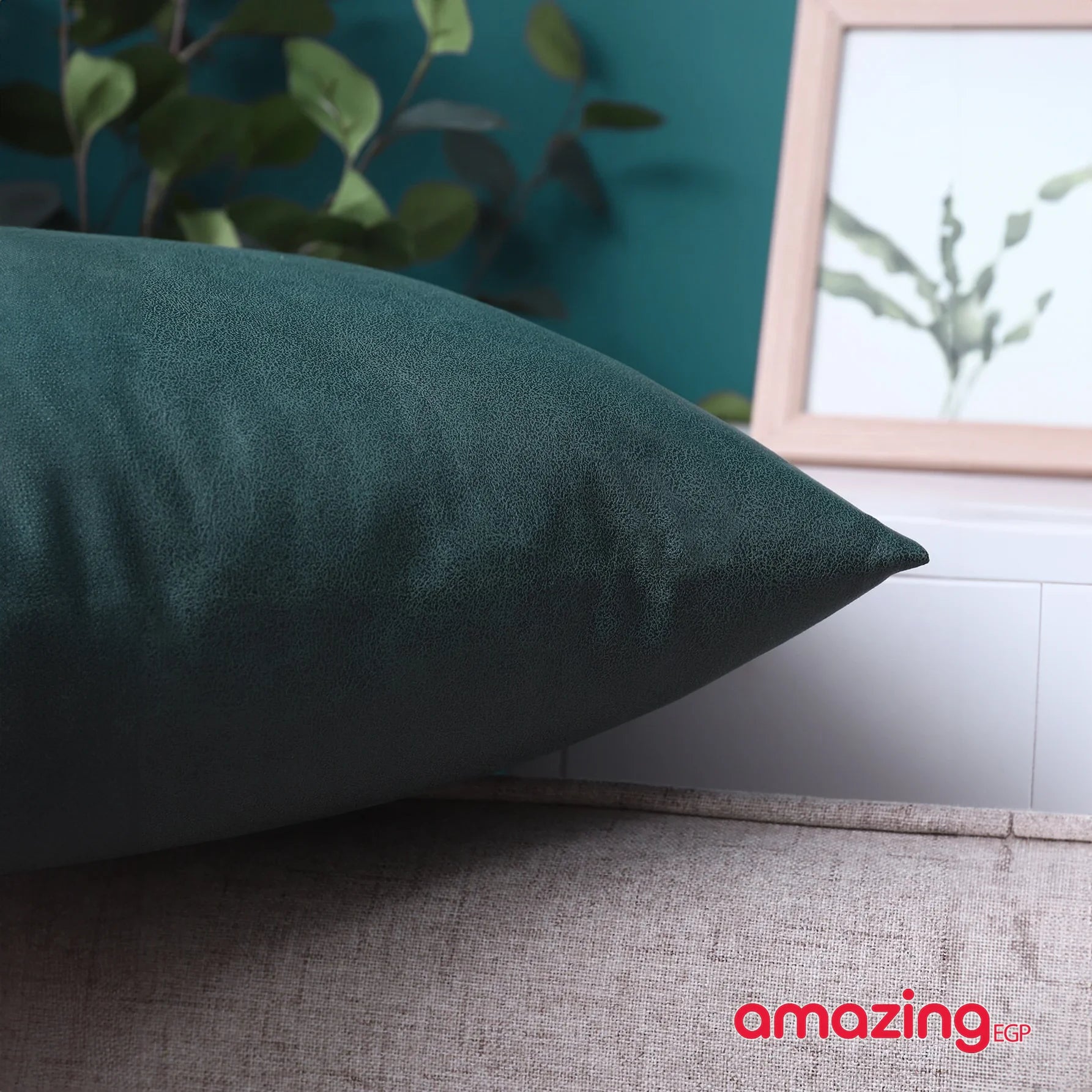 اكياس مخدات غطاء وسادة PU سادة بدون حشو جلد صناعي للأريكة والسرير بدون حشو - أخضر 1 قطعة | المنزل جلد طبيعي جلد_طبيعي ديكور ديكور_مكتب ديكور_منزل مخدات مخدة وسادة | amazingEGP