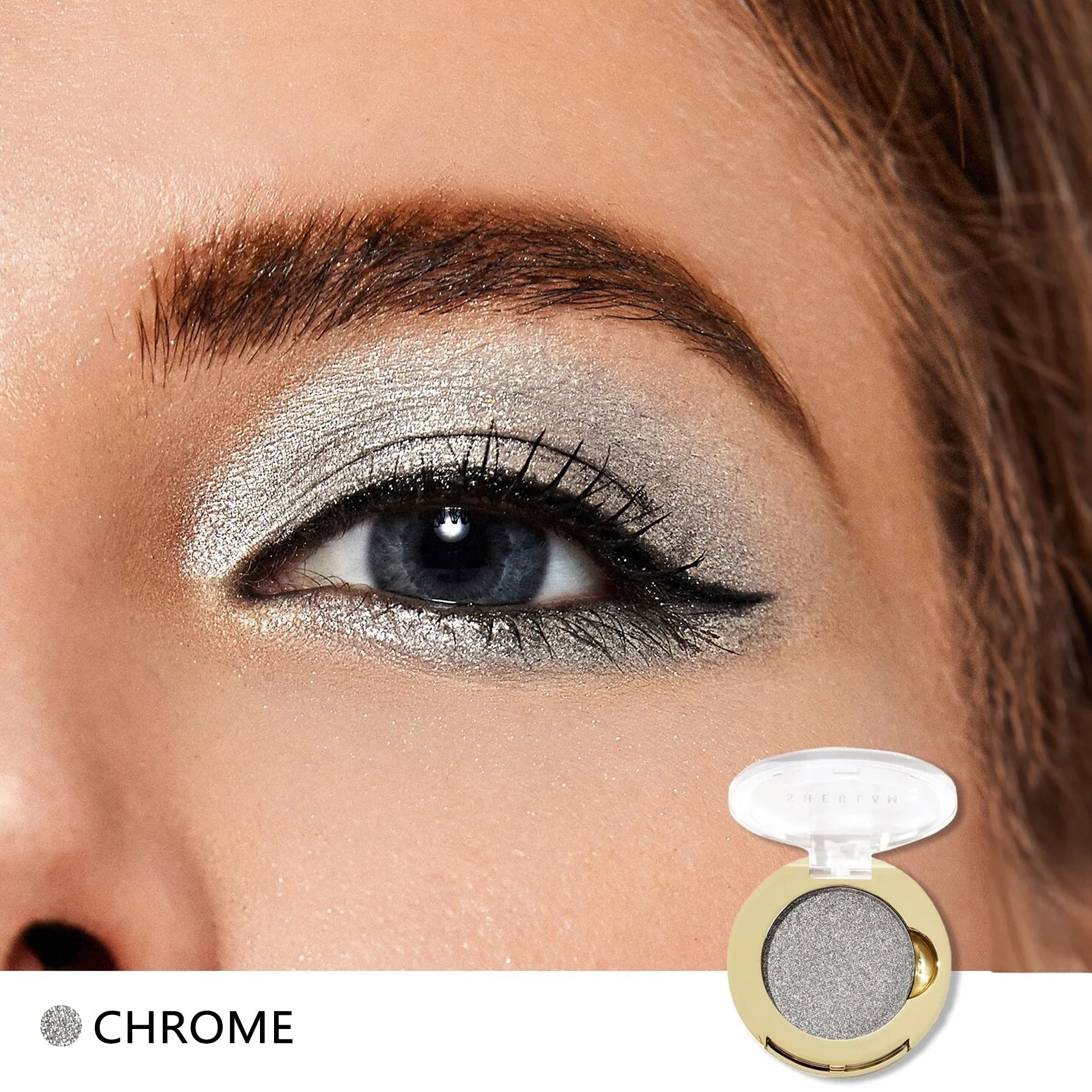 ظلال عيون من SHEGLAM بودرة مضغوط تراكيب محسنة -COLOR MUCHظل عيون أحادي عموم 2 جم - فضي | SHEGLAM shein ايشادو شى ان شى كلام ظل عيون فرشاة مستحضرات التجميل مكياج ميكياج | amazingEGP