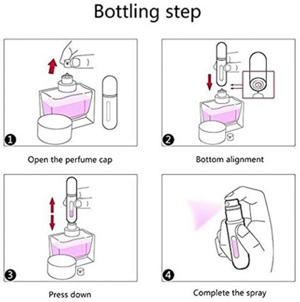 5 مللي زجاجة محمولة عطر قابلة لإعادة الاستخدام السفر رذاذ عطر زجاجة جديدة عطر البخاخة - أحمر