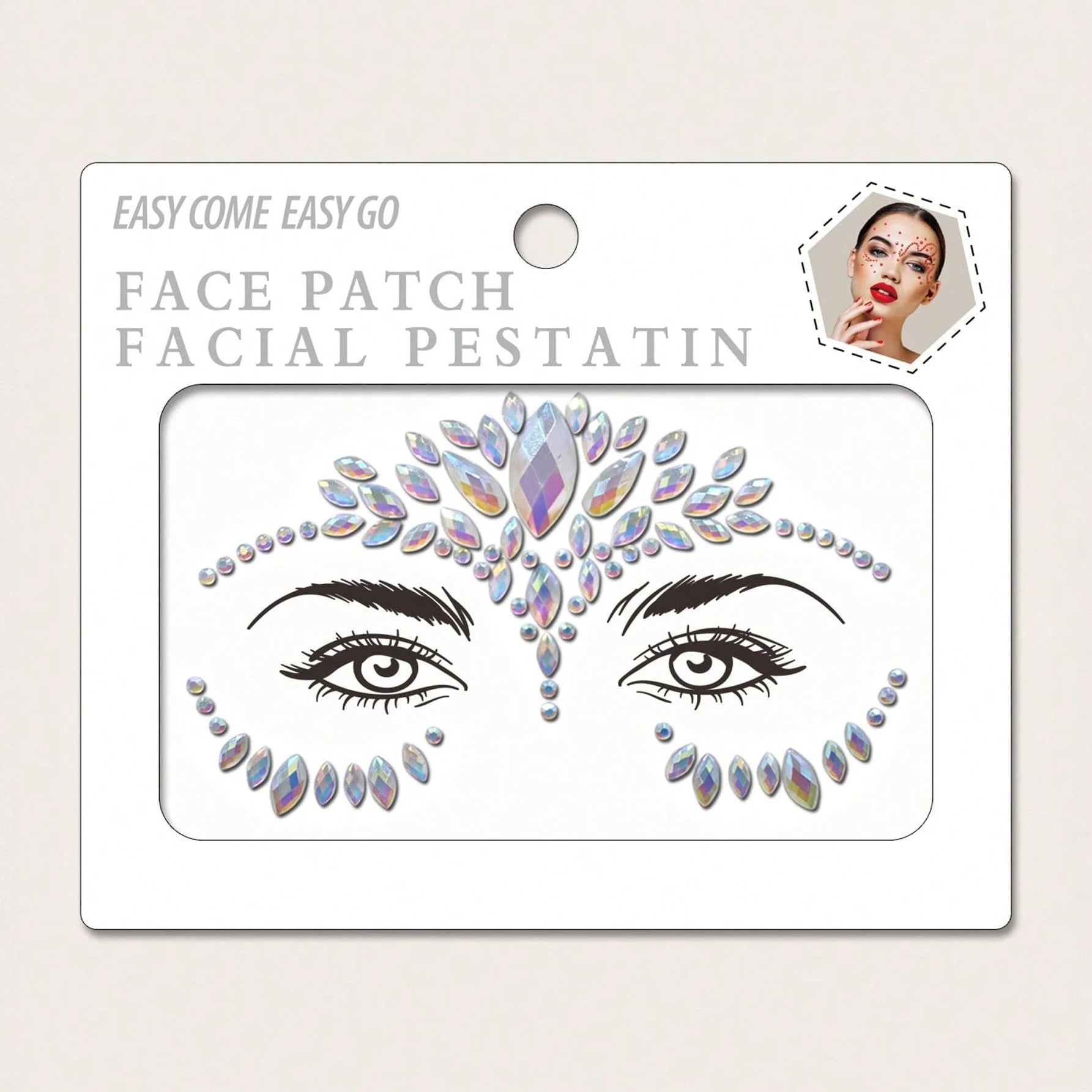 الوشم الكريستالي جواهر أحجار الراين ملصقات أحجار كريمة للجسم تاتو مؤقت عيون لتزيين الاظافروالوجه حفلات الهذيان ملصقات وجه انيقة للنساء -يضئ فى الظلام 0146 | تاتو مؤقت تاتوه تاتوه وجه تاتوه_للجسم | amazingEGP