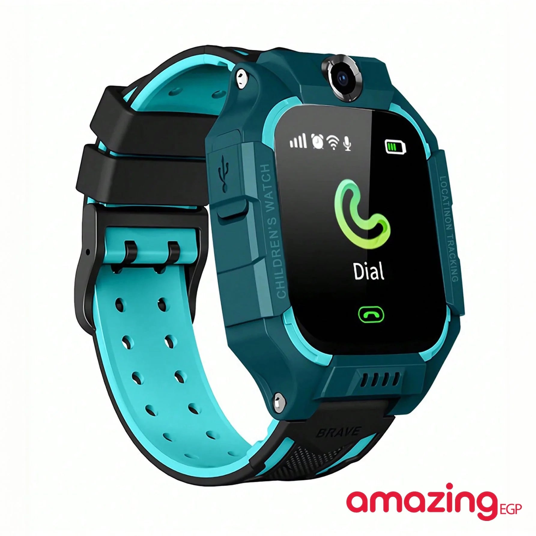 ساعة يد ذكية للاطفال دعامة كاميرا ساعة معصم تعمل باللمس اتصال واجراء مكالمات هاتفية ورسائل نصية متتبع المواقعLBS للاولاد والفتيات مقاومة للماء بديل الجوال للاطفال - أخضر | apple watch ابل اللياقة ساعات ساعات_ذكية ساعة بكام ساعة بكاميرا ساعة للاطفال عداد