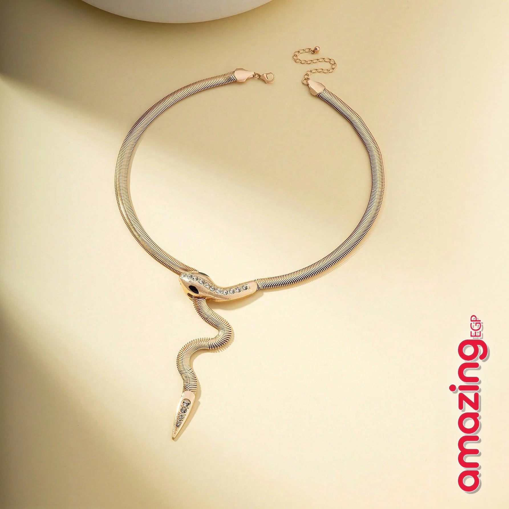قلادة بتصميم أفعى شيك ومزينة بحجر راينستون للي بتحب الجرأة والأناقة مناسبة لكل المناسبات - ثعبان ذهبي | shein أكسسوار للسيدات بحجر راينستون اساور كاحل اسورة ثعبان خلخال خلخال للقدم خلخال مضئ رقص عقد افعى عقد تعبان قلادة فضة بتصميم أفعى شيك لولى مجوهرات يو