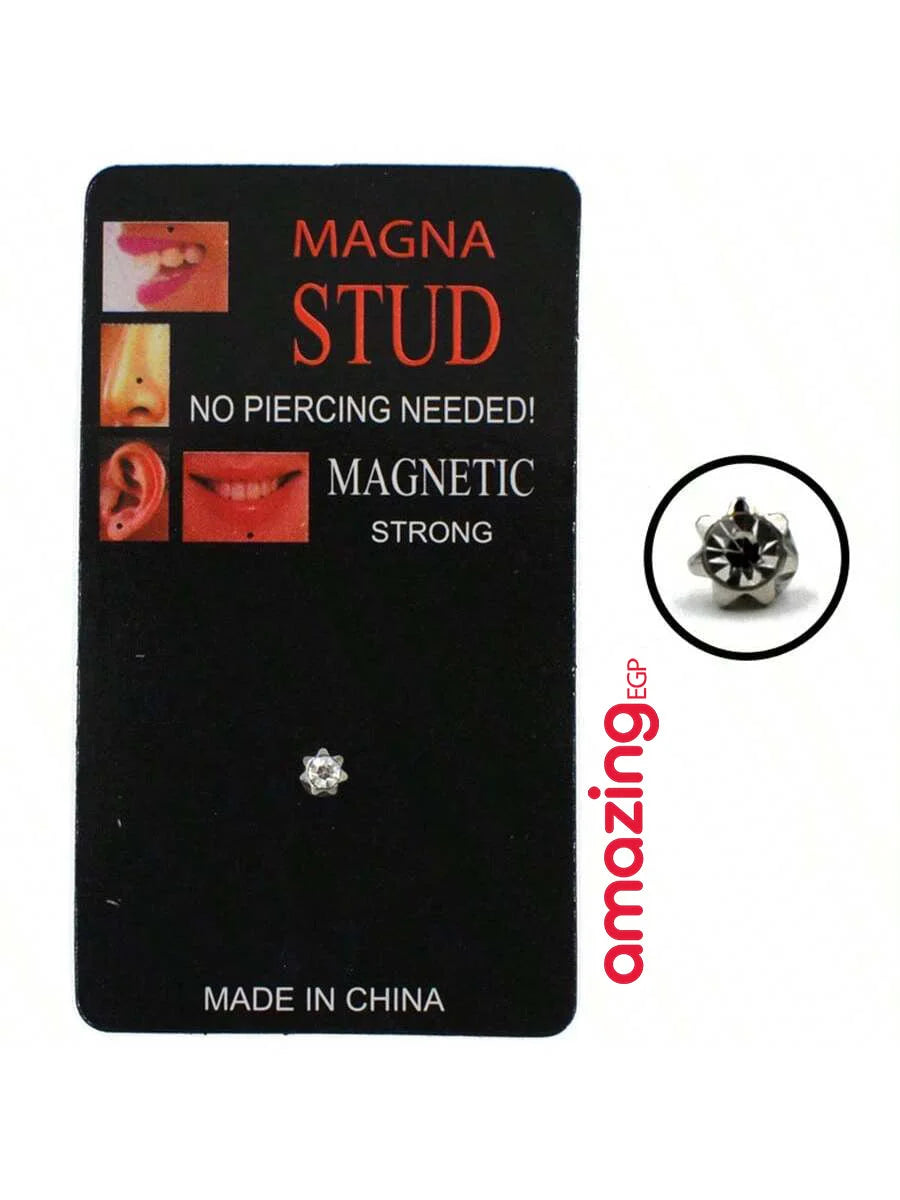 بيرسنج أنف شفاه مغناطيسية من الفولاذ المقاوم للصدأ لا تسبب الحساسية لا حاجة للخرم فهو مغناطيسي 484H | بدون اثر بدون ثقوب بدون خرم بيرسنج بيرسنج شفاه تاتو مؤقت تاتوة مضيئ تاتوه تاتوه_للجسم كريستال تاتو مكياج وشم وشم مؤقت وشم مضيئ | amazingEGP