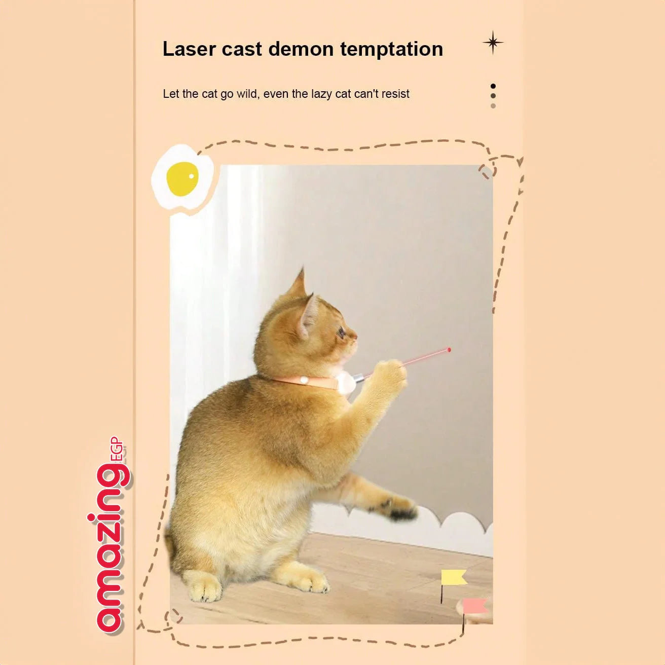 لعبة قط ذكية بطوق ليزر متتبع ترفيه ذاتي بدون استخدام اليدين لتخفيف توتر القطط وتحفيز نشاطها الذهني والجسدي آمنة ومريحة لكل الأحجام | الحيوانات الاليفة لعبة بدون تدخل يدوي لتخفيف توتر القطط لعبة تحفيز ونشاط لكل أحجام القطط لعبة ترفيه ذاتي للقطط لعبة قطط ب