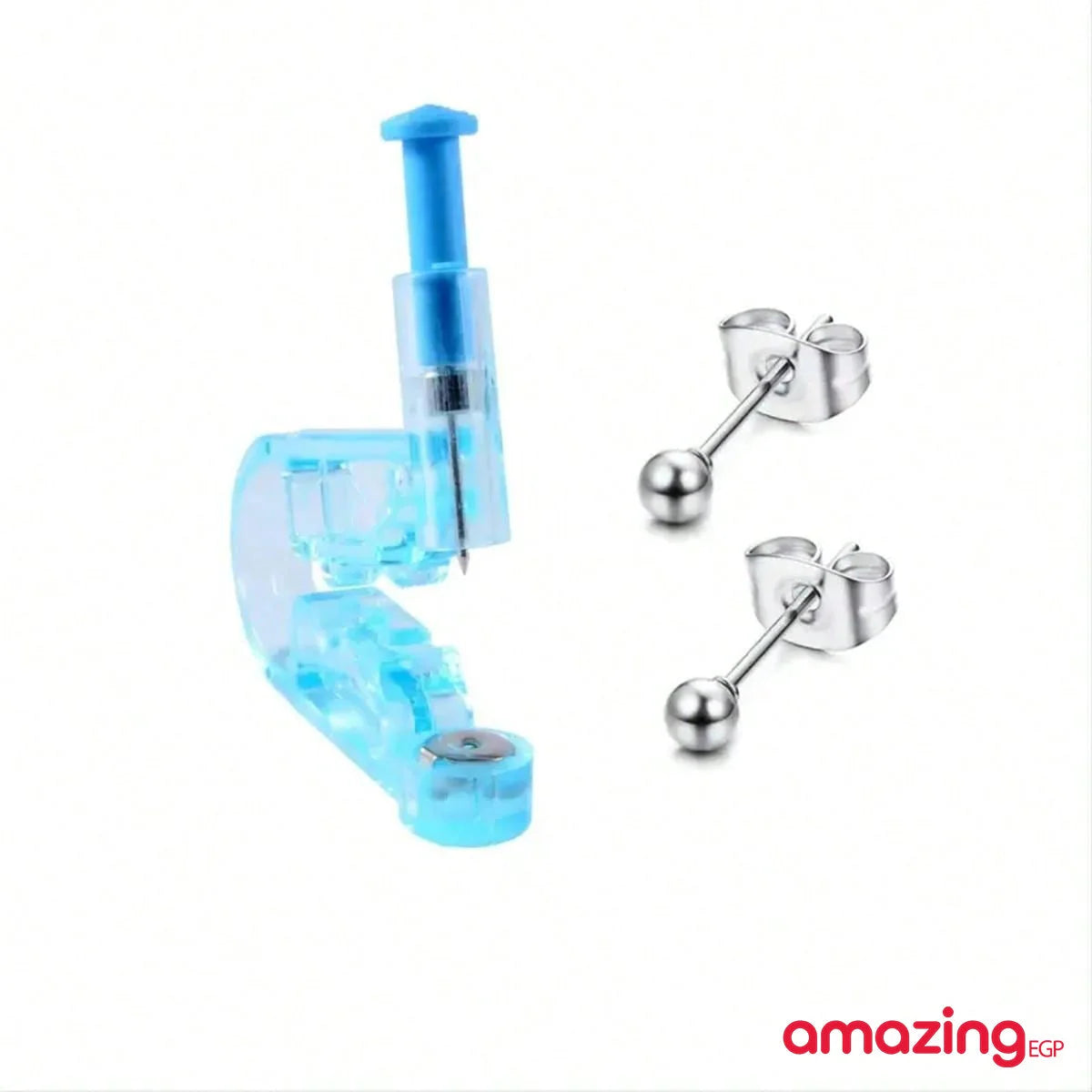 مسدس ثقب الأذن قطعة واحدة -مسدس ثقب وأداة ثقب آمنة - مسدس بيرسنج الماس - لبني | Copper Nose Cuff Copper اقراط انف الاذن العناية_بالاذن بدون ثقوب بيرسنج بيرسنج شفاه حلقة أنف شفاه شفايف غير مثقوبة للانف للشفاه مزيف | amazingEGP