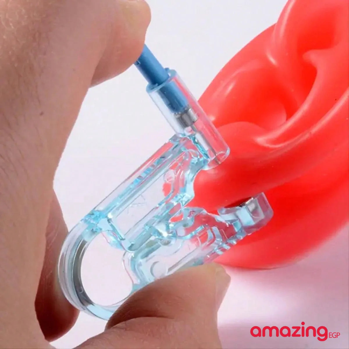 مسدس ثقب الأذن قطعة واحدة -مسدس ثقب وأداة ثقب آمنة - مسدس بيرسنج الماس - لبني | Copper Nose Cuff Copper اقراط انف الاذن العناية_بالاذن بدون ثقوب بيرسنج بيرسنج شفاه حلقة أنف شفاه شفايف غير مثقوبة للانف للشفاه مزيف | amazingEGP