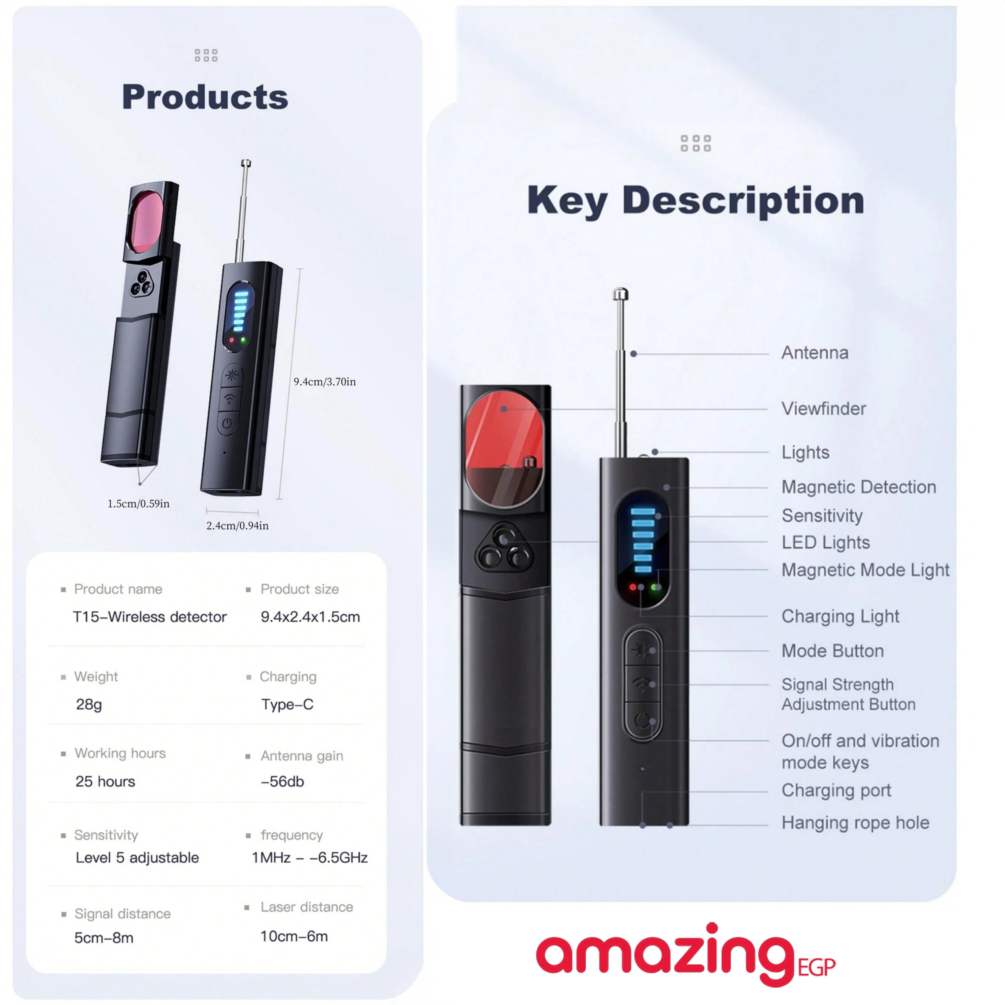 كاشف الكاميرا الخفية كاشف مضاد للتجسس كاشف متتبع نظام تحديد المواقع كاشف الاجهزة المخفية العثور على اجهزة التنصت اللاسلكية في السفر والسيارة والحمام والمكتب والفندق والمنزل | تجسس جهاز تجسس ساعة بكاميرا كاشف كاميرات كاميرات كاميرات تجسس كاميرات خارجية ك