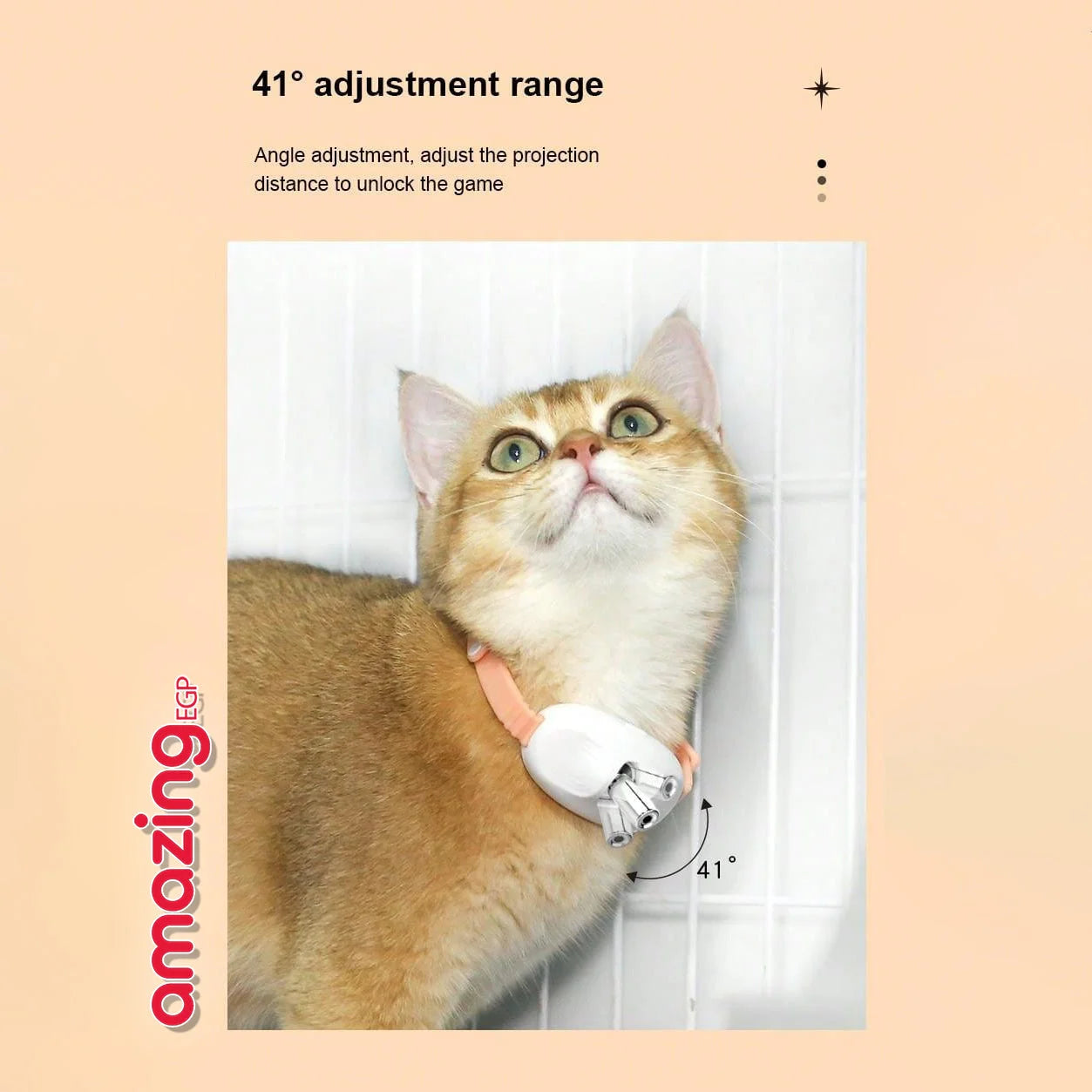 لعبة قط ذكية بطوق ليزر متتبع ترفيه ذاتي بدون استخدام اليدين لتخفيف توتر القطط وتحفيز نشاطها الذهني والجسدي آمنة ومريحة لكل الأحجام | الحيوانات الاليفة لعبة بدون تدخل يدوي لتخفيف توتر القطط لعبة تحفيز ونشاط لكل أحجام القطط لعبة ترفيه ذاتي للقطط لعبة قطط ب