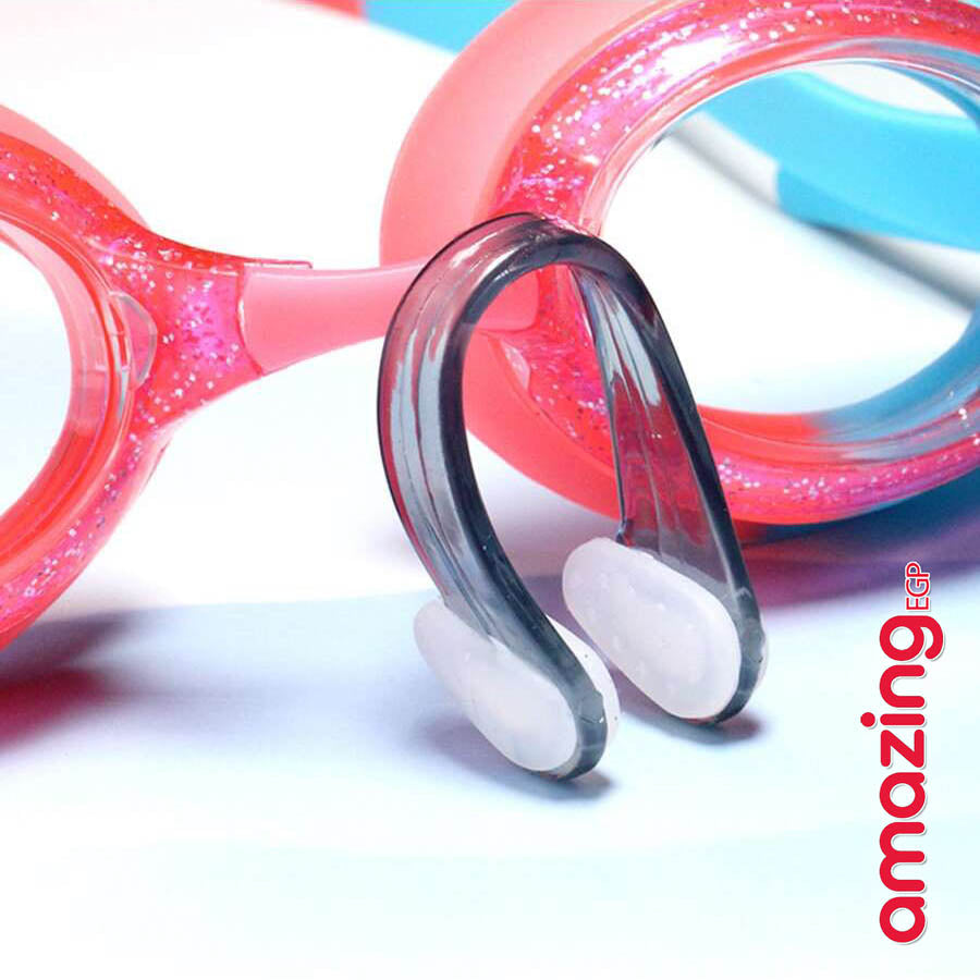 مشابك أنف لغلق الانف عند السباحة المقاومة للماء المصنوعة من السيليكون للبالغين، أدوات السباحة والرياضات المائية، مريحة، غير قابلة للانزلاق ومانعة للإحتقان