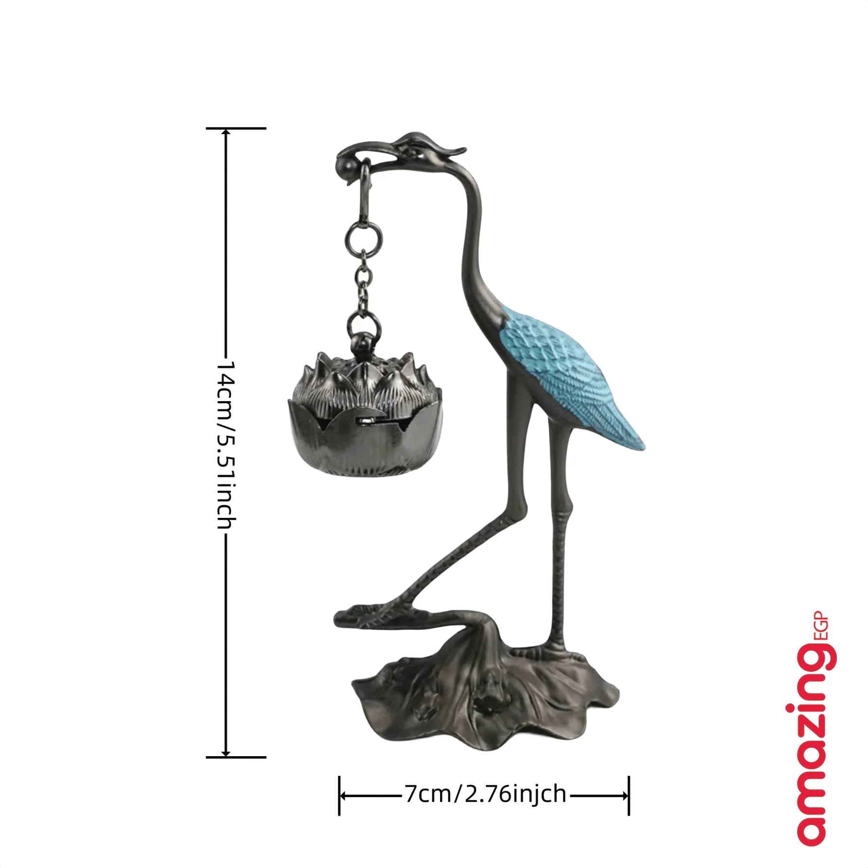 مبخرة وفواحة للبخور بتصميم ديكوري انيق على شكل طائر معلقة بزهرة ميني للديكور المنزلي | ابوقردان المنزل بخور بخور هندي حامل بخور ديكور ديكور_مكتب ديكور_منزل صديق الفلاح عيدان بخور مبخرة مبخرة طائر | amazingEGP
