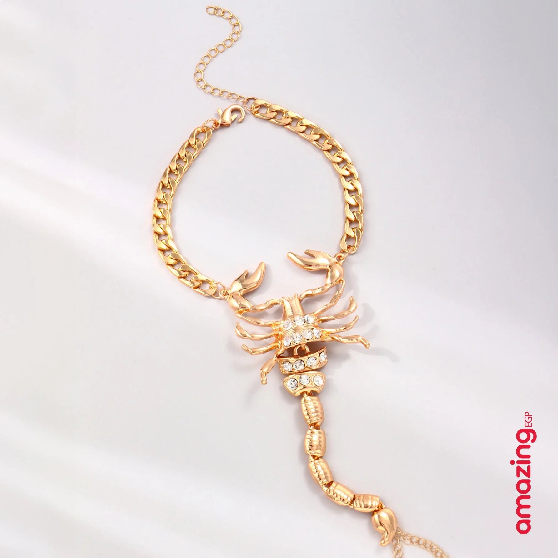 خلخال سوار كاحل معدني خلخال حجر الراين برج العقرب زخرفة ربط الأصابع تويست مجوهرات عقرب الإسورة معدن للنساء والمراهقات - عقرب | اساور كاحل اسورة برج العقرب ثعبان خلخال خلخال للقدم خلخال مضئ رقص عقرب لولى نجمة | amazingEGP