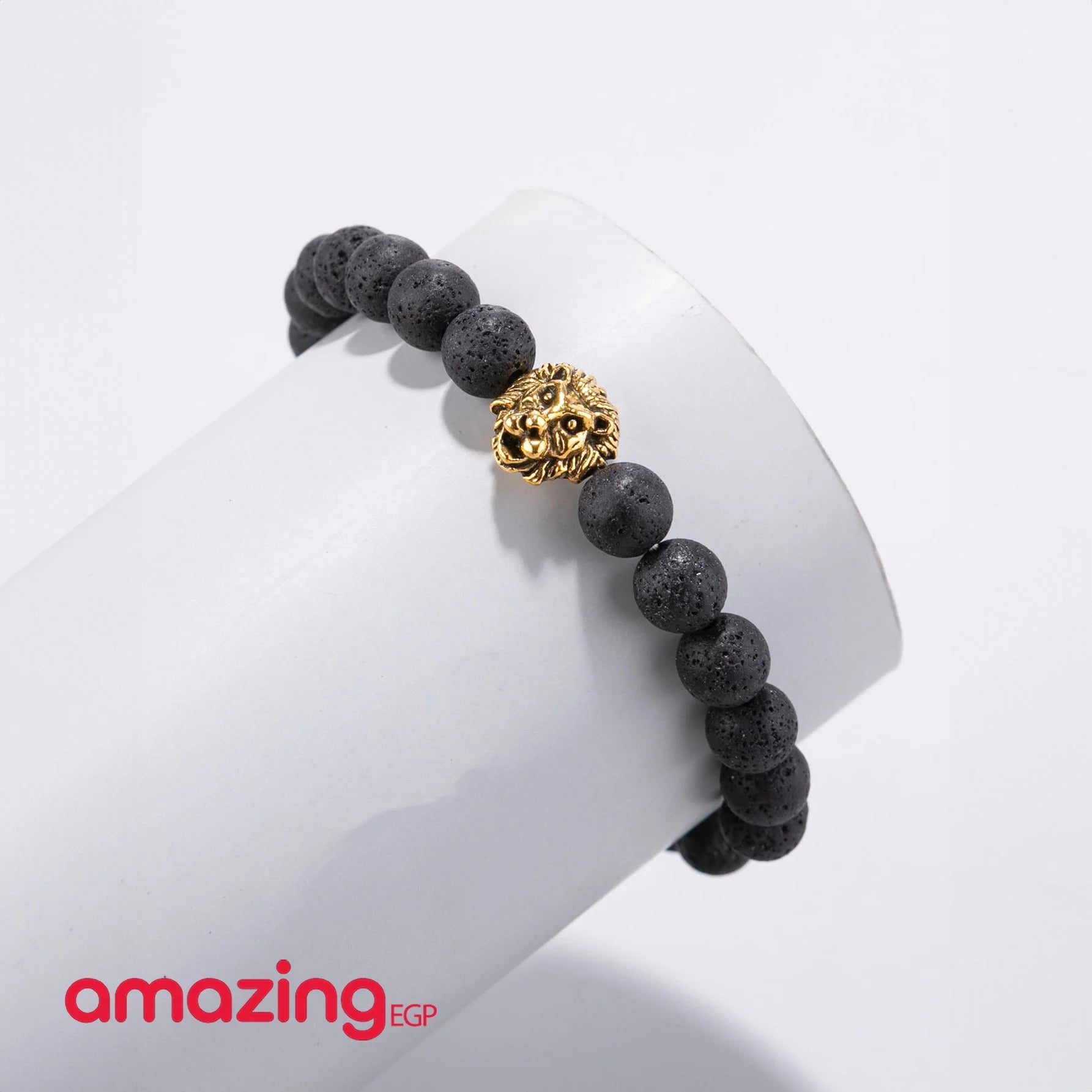 سوار للجنسين إسورة مضفرةمن الاحجار الكريمة الطبيعية من احجار كريمة فاخر للرجال والنساء منسوجة زخرفة اليدوية - اسد | اساور اسد اسورة اكسسوارات الرجال حظاظة سوار | amazingEGP