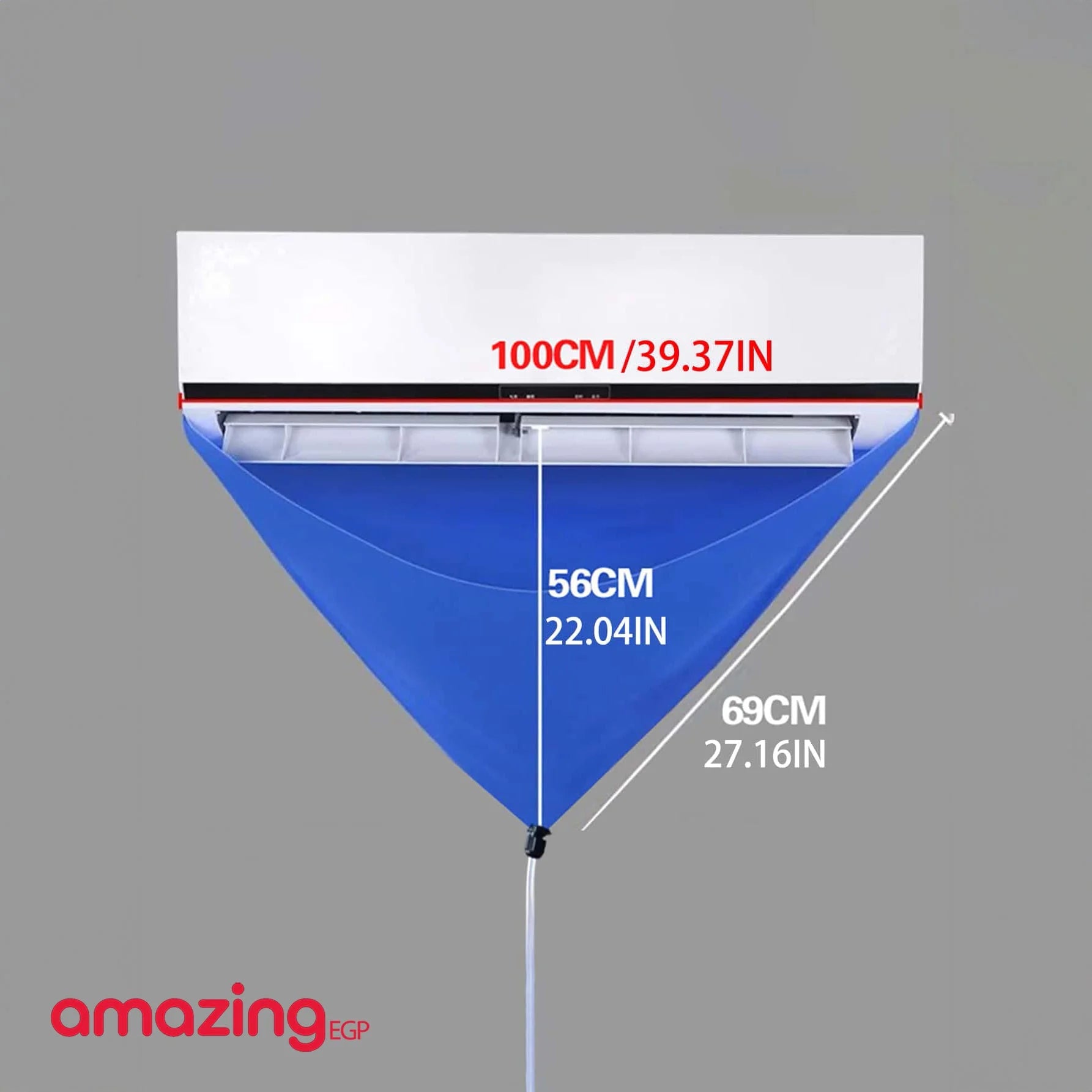 كيس تنظيف مكيف سبليت مقاوم للماء مع منفذ تصريف ولوحات دعم على الجانبين حقيبة واقية للتنظيف والغسيل والغبار غطاء تنظيف مكيف الهواء الداخلي | الاسبليت التقاط التكييف العناية بالتكييف المكيف تنظيف المكيف تنظيف داخلي حفظ التكييف مشمع مشمع تكييف ملزمات_حمام |