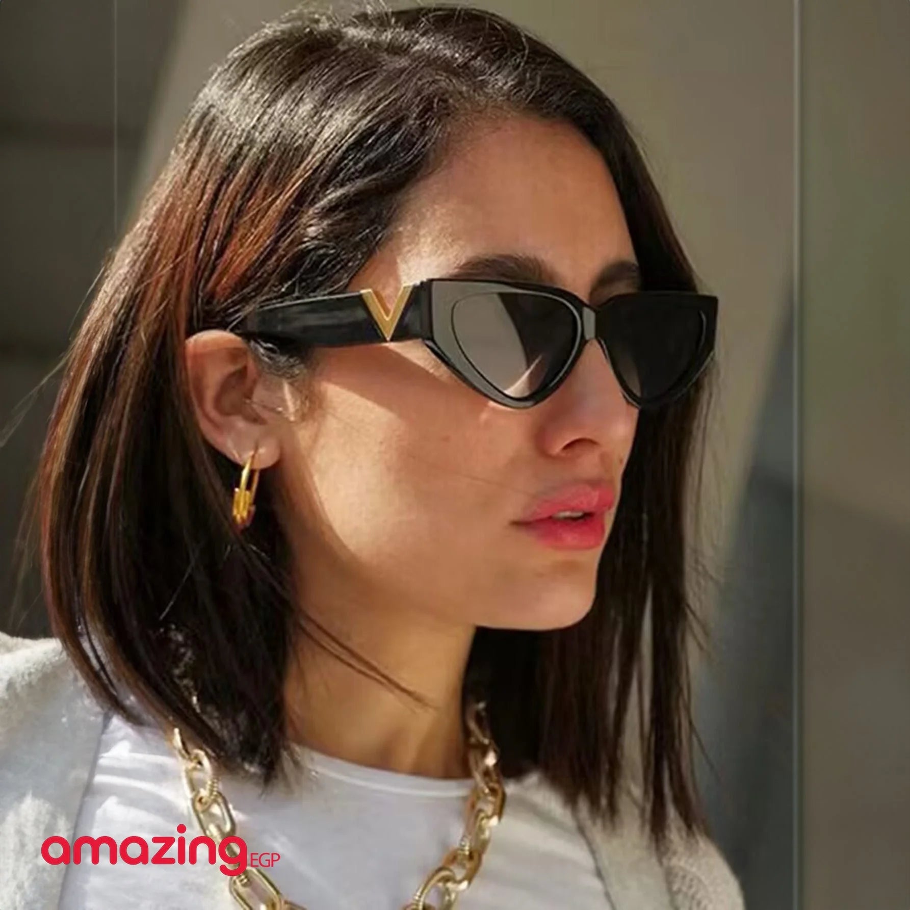 نظارات نساء أسود الجديد موضة نظارات شمس بعين القطة أوروبية وأمريكية نظارات شمسية نسائية سوداء جديدة على شكل عين القطة - أسود | النظارات حفالات حفالات موسيقية حفلات حفلات_عيد_الميلاد رووك عين القط نظارات نظارات حفلات نظارات ديسكو نظارة نظارة_حفلات | amazin