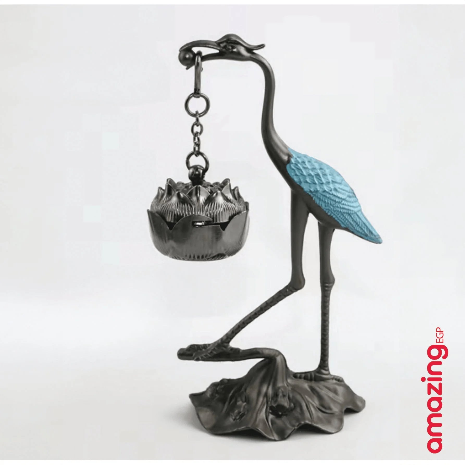 مبخرة وفواحة للبخور بتصميم ديكوري انيق على شكل طائر معلقة بزهرة ميني للديكور المنزلي | ابوقردان المنزل بخور بخور هندي حامل بخور ديكور ديكور_مكتب ديكور_منزل صديق الفلاح عيدان بخور مبخرة مبخرة طائر | amazingEGP