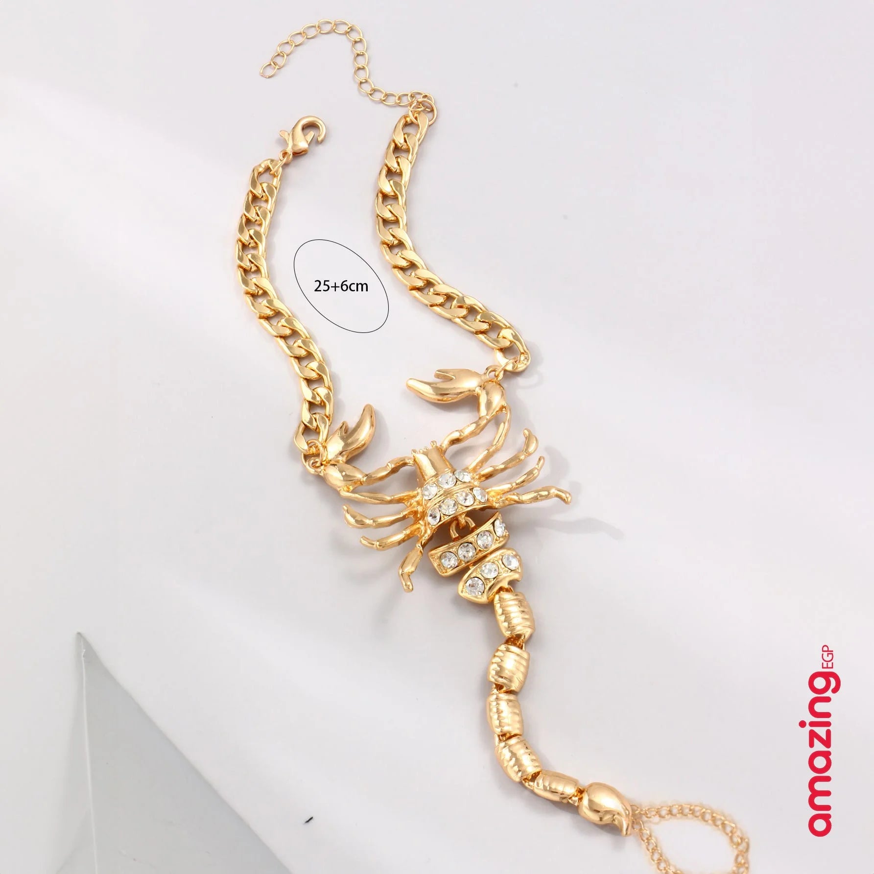 خلخال سوار كاحل معدني خلخال حجر الراين برج العقرب زخرفة ربط الأصابع تويست مجوهرات عقرب الإسورة معدن للنساء والمراهقات - عقرب | اساور كاحل اسورة برج العقرب ثعبان خلخال خلخال للقدم خلخال مضئ رقص عقرب لولى نجمة | amazingEGP