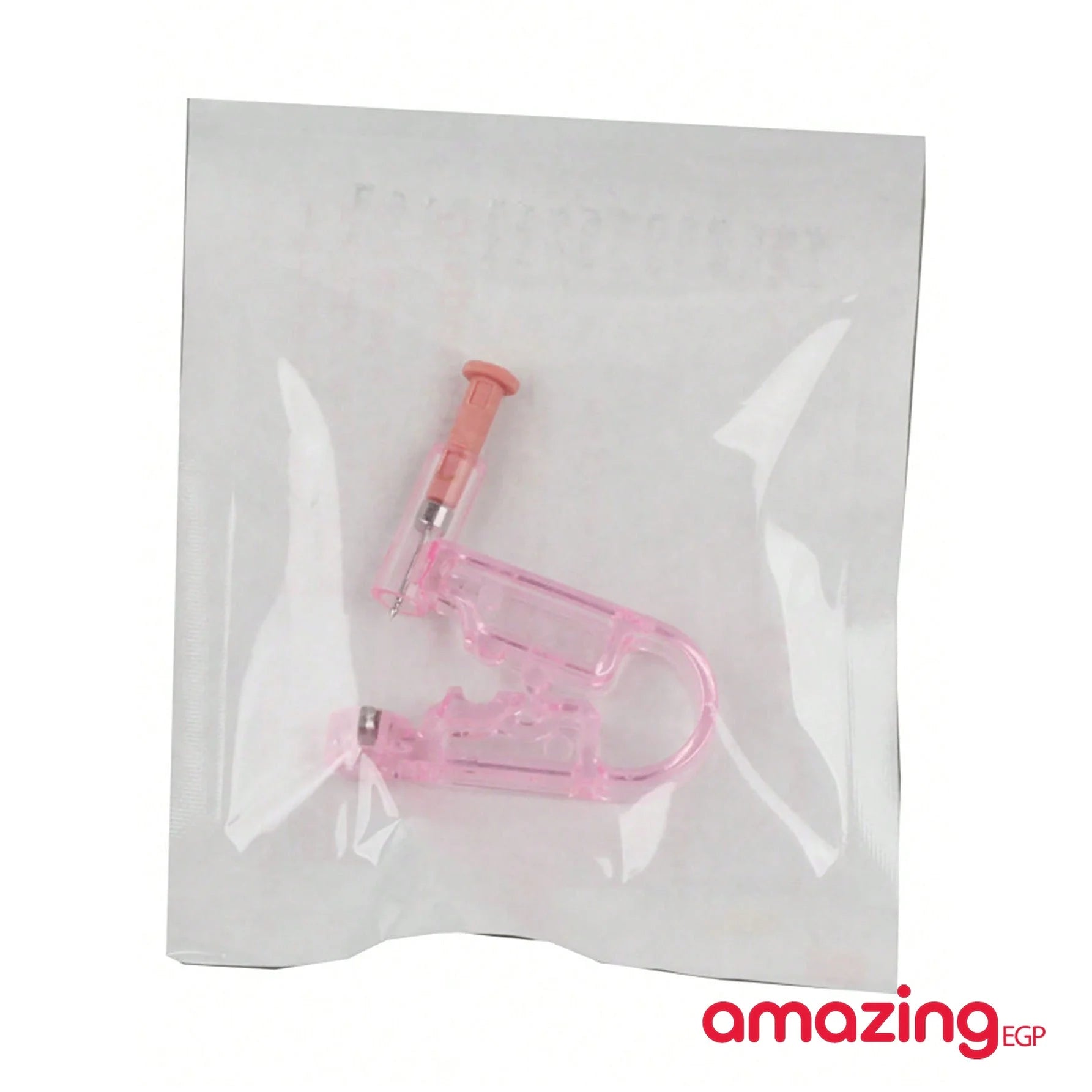 طقم مسدس ثقب الأذن قطعة واحدة مع أقراط كروية من الفولاذ ومسدس ثقب وأداة ثقب آمنة - مسدس بيرسنج الماس - بينك | Copper Nose Cuff Copper اقراط انف الاذن العناية_بالاذن بدون ثقوب بيرسنج بيرسنج شفاه حلقة أنف شفاه شفايف غير مثقوبة للانف للشفاه مزيف | amazingEGP