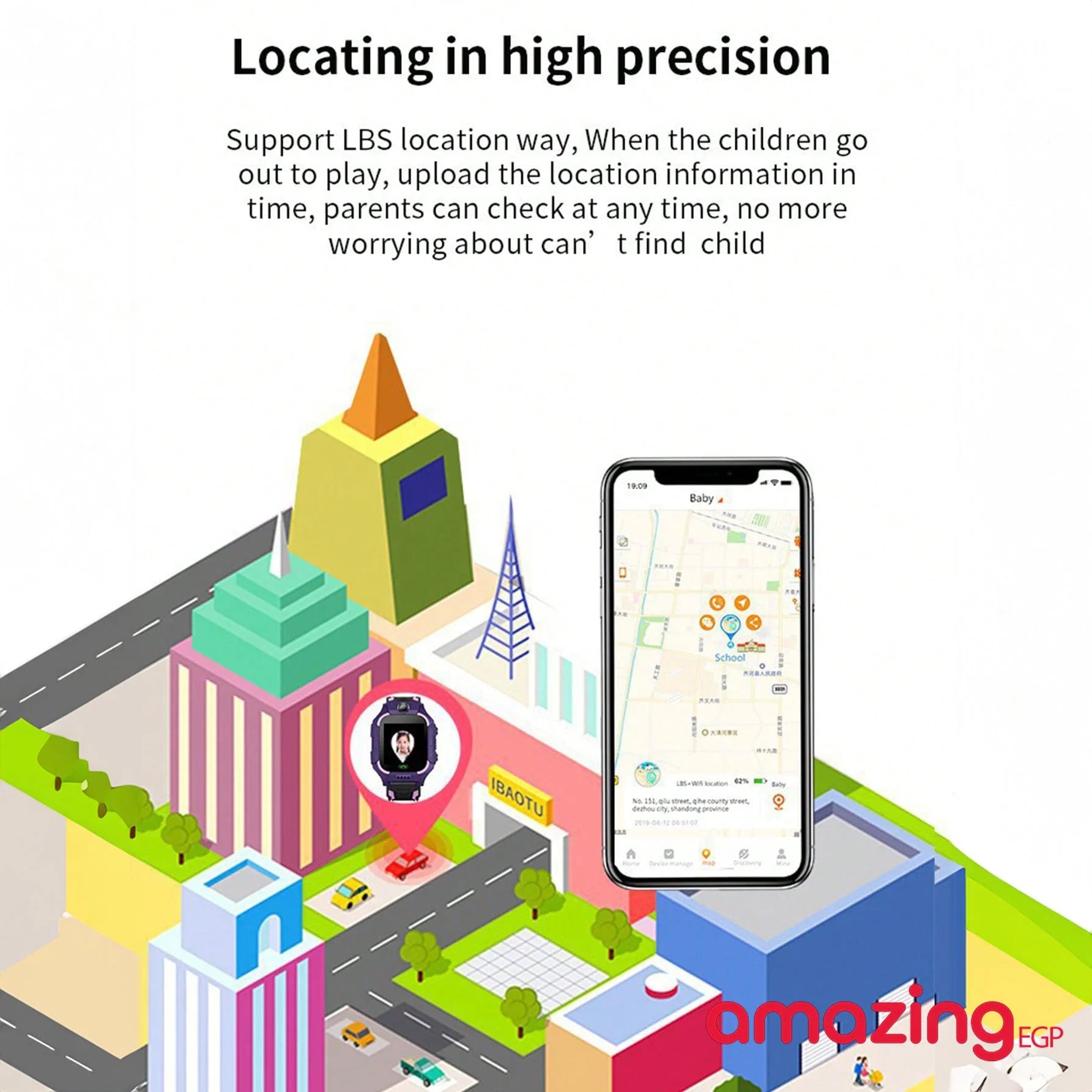 ساعة يد ذكية للاطفال دعامة كاميرا ساعة معصم تعمل باللمس اتصال واجراء مكالمات هاتفية ورسائل نصية متتبع المواقعLBS للاولاد والفتيات مقاومة للماء بديل الجوال للاطفال - أخضر | apple watch ابل اللياقة ساعات ساعات_ذكية ساعة بكام ساعة بكاميرا ساعة للاطفال عداد