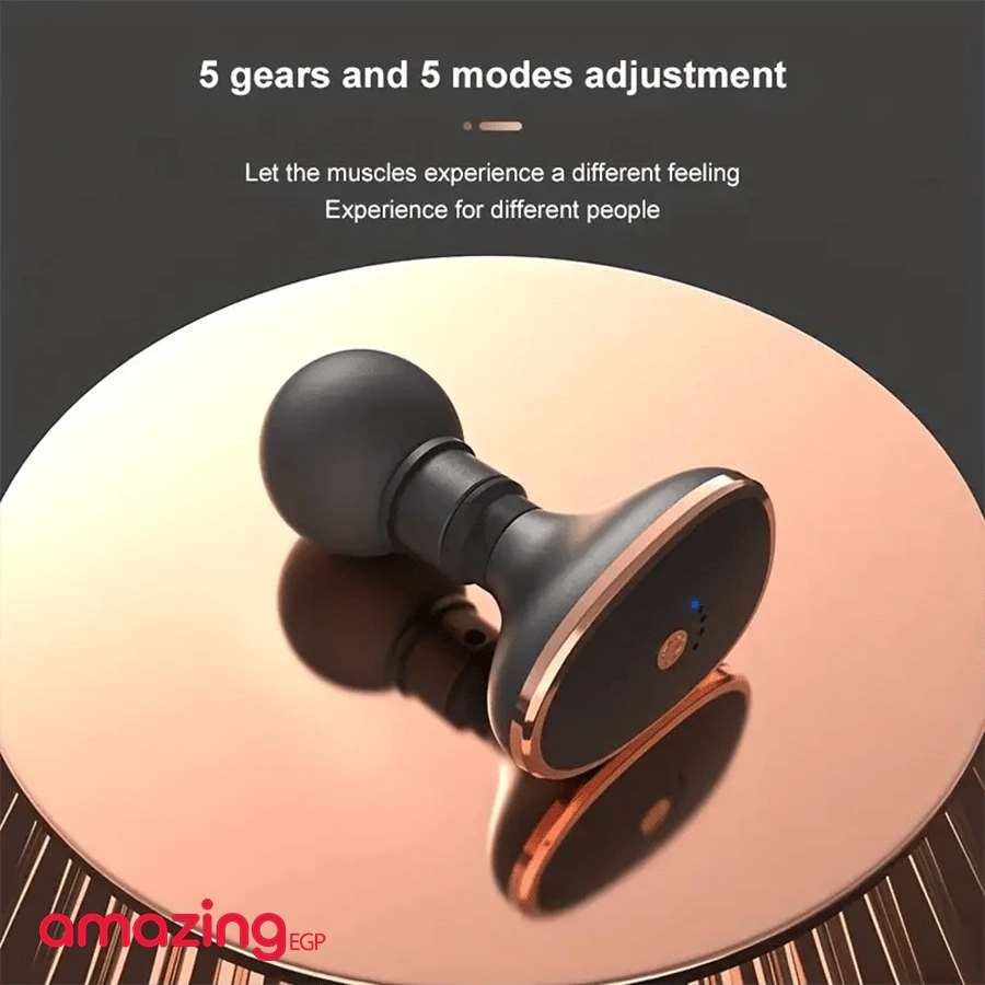 عصا تدليك كهربائية محمولة، بـ6 أوضاع اهتزاز قوية، لتدليك العضلات العميقة في الجسم، قابلة لإعادة الشحن ومثالية للياقة واليوجا