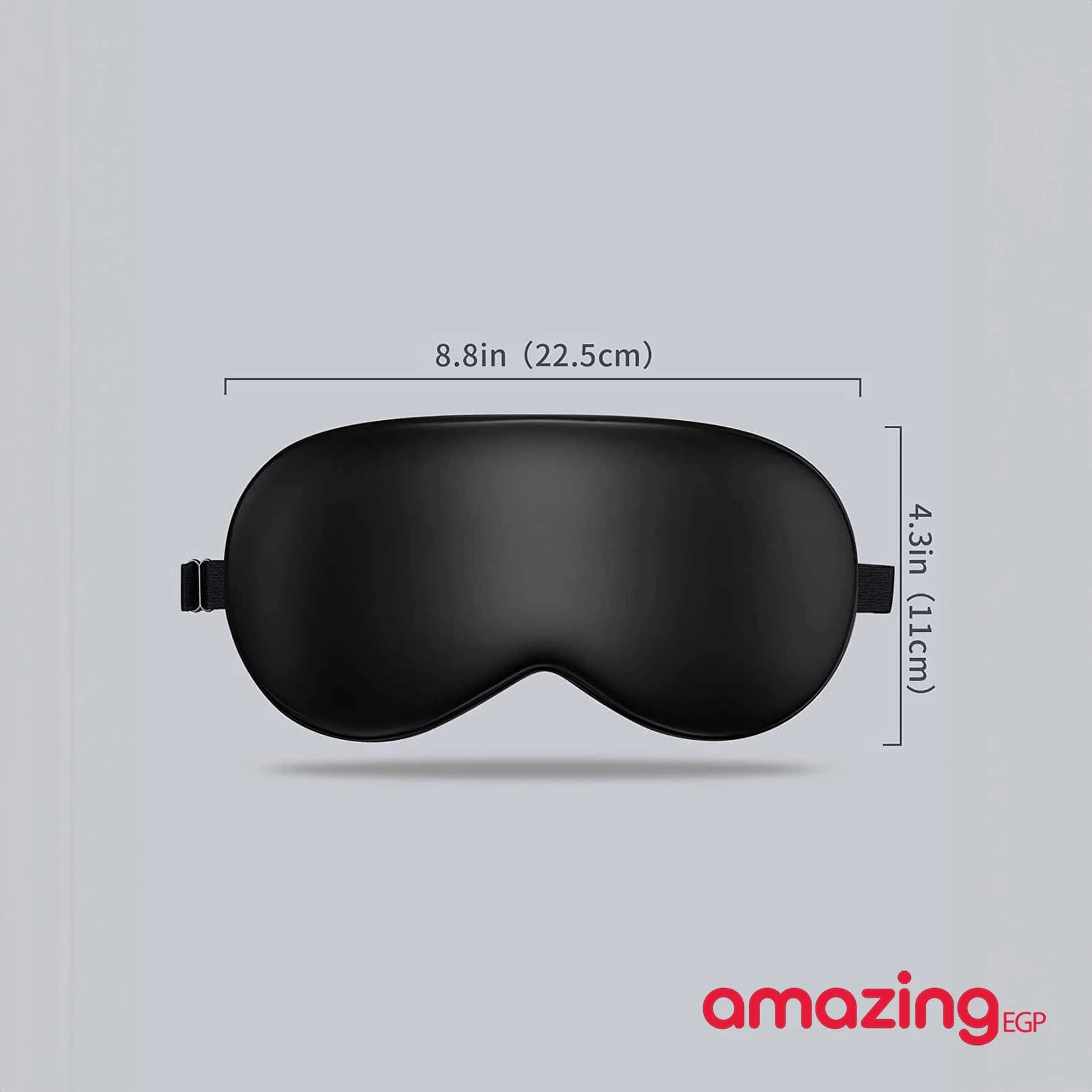 قناع حريري مريح لتغطية العين اثناء النوم عصابة ناعمة من الحرير الطبيعي لتغطية العين اثناء السفر - رمادي | sleeping mask النوم غطاء عين قناع قناع للنوم لنوم مريح ماسك نوم نوم نوم مريح | amazingEGP