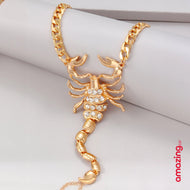 خلخال سوار كاحل معدني خلخال حجر الراين برج العقرب زخرفة ربط الأصابع تويست مجوهرات عقرب الإسورة  معدن للنساء والمراهقات - عقرب | اساور كاحل اسورة برج العقرب ثعبان خلخال خلخال للقدم خلخال مضئ رقص عقرب لولى نجمة | amazingEGP