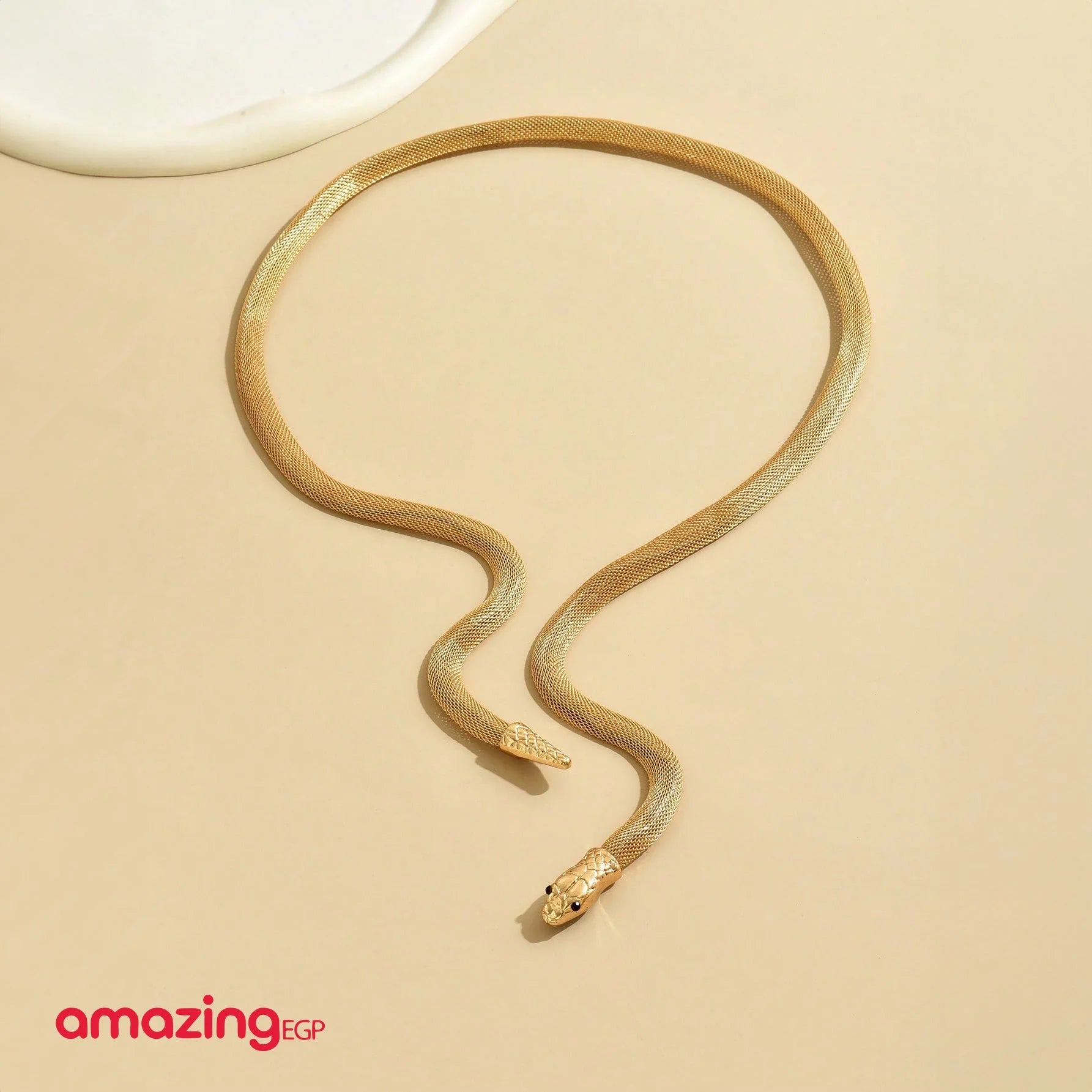 خلخال سوار كاحل معدني ملفوف بالثعبانمرنة قابلة للثني الأفعى قلادة تويست مجوهرات التفاف الإسورة خاتم الأفعى الأقراط معدن للنساء والمراهقات - ثعبان ذهبي | اساور كاحل اسورة ثعبان خلخال خلخال للقدم خلخال مضئ رقص لولى نجمة | amazingEGP