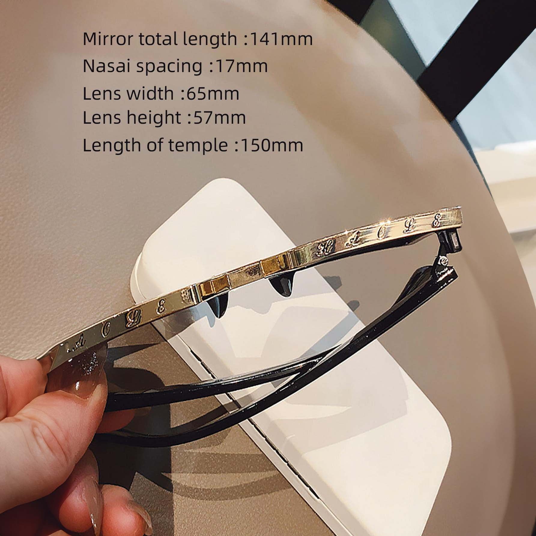 النظارات الشمسية الكبيرة غير متناظرة غير مؤطرة للموضة، تمنح مظهر نحيل ولوك شاطئي للمرأة، إكسسوارات أنيقة للشاطئ للنساء، مناسبة لحفلات اليخت وحفلات