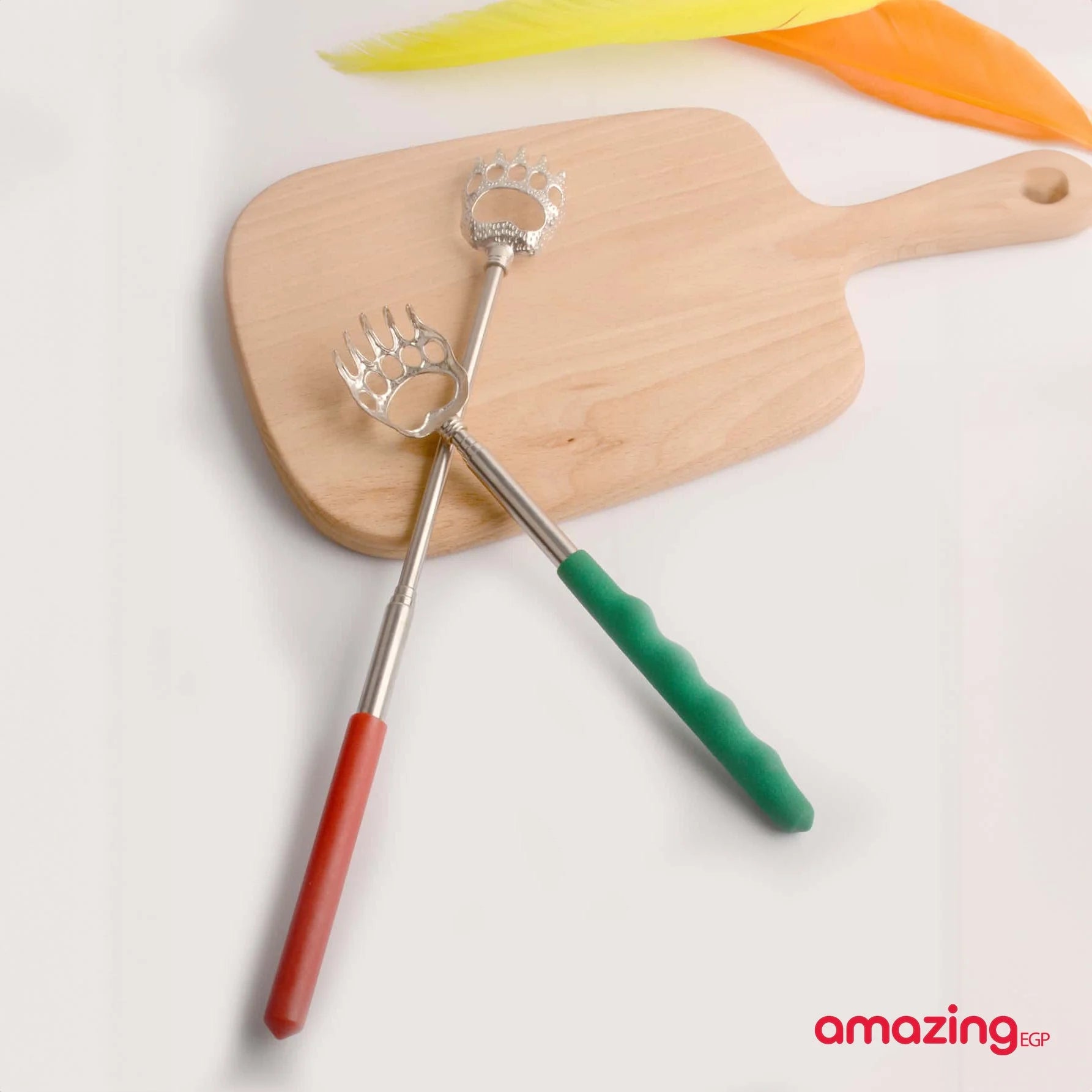 أداة خدش وحكة محمولة قابلة للسحب مخالب دب أداة خدش ظهر قابلة للتمديد ومخلع تصغير هراشة محمولة من الفولاذ المقاوم للصدأ - 1 قطعة | العناية_الشخصية حكة_الظهر حكه مخالب دب هراشة هرشة | amazingEGP