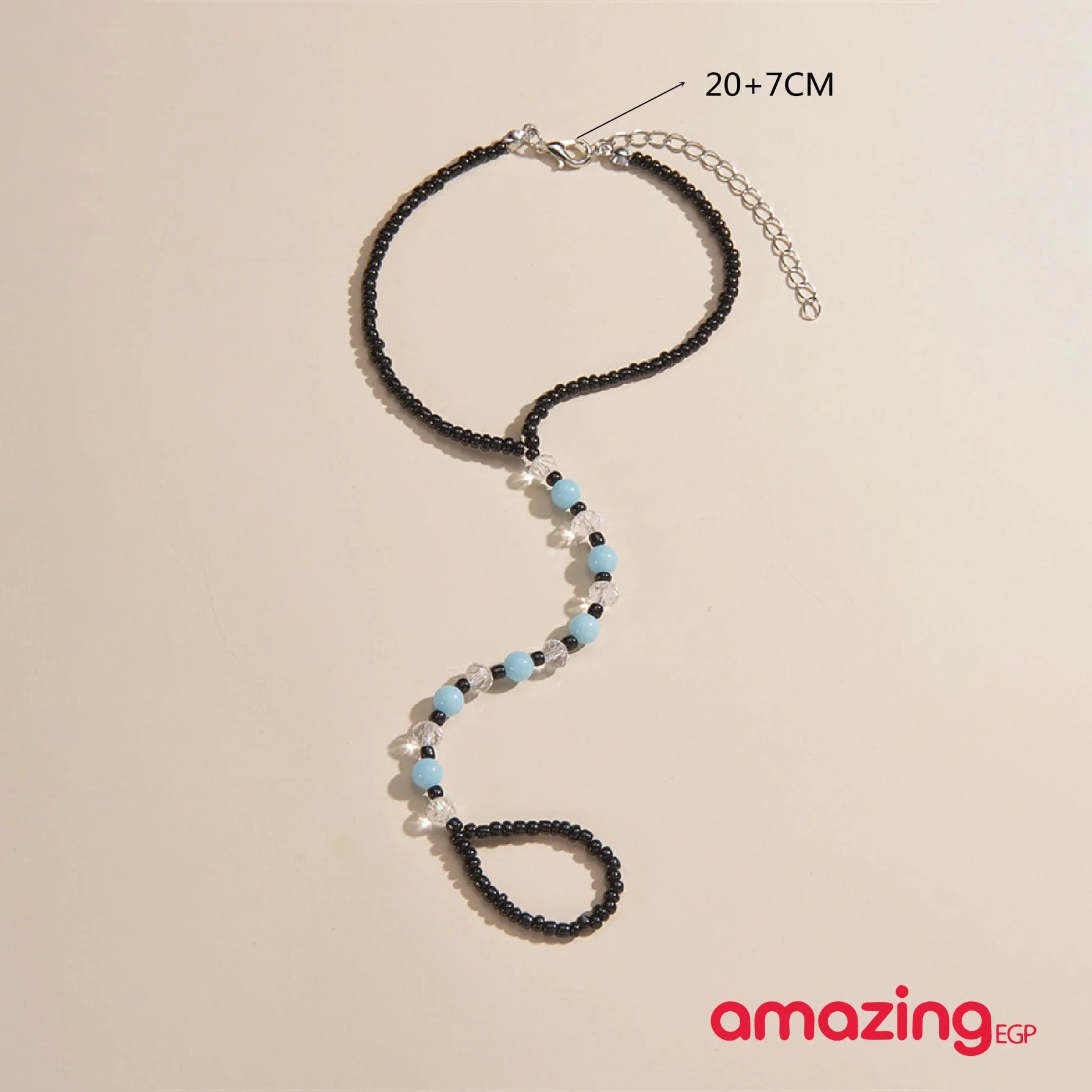 خلخال يضئ في الظلام خرز ربط الأصابع اساور كاحل للنساء خلخال مطرز يدويا للنساء والمراهقات | اساور كاحل اسورة خلخال خلخال للقدم خلخال مضئ رقص | amazingEGP