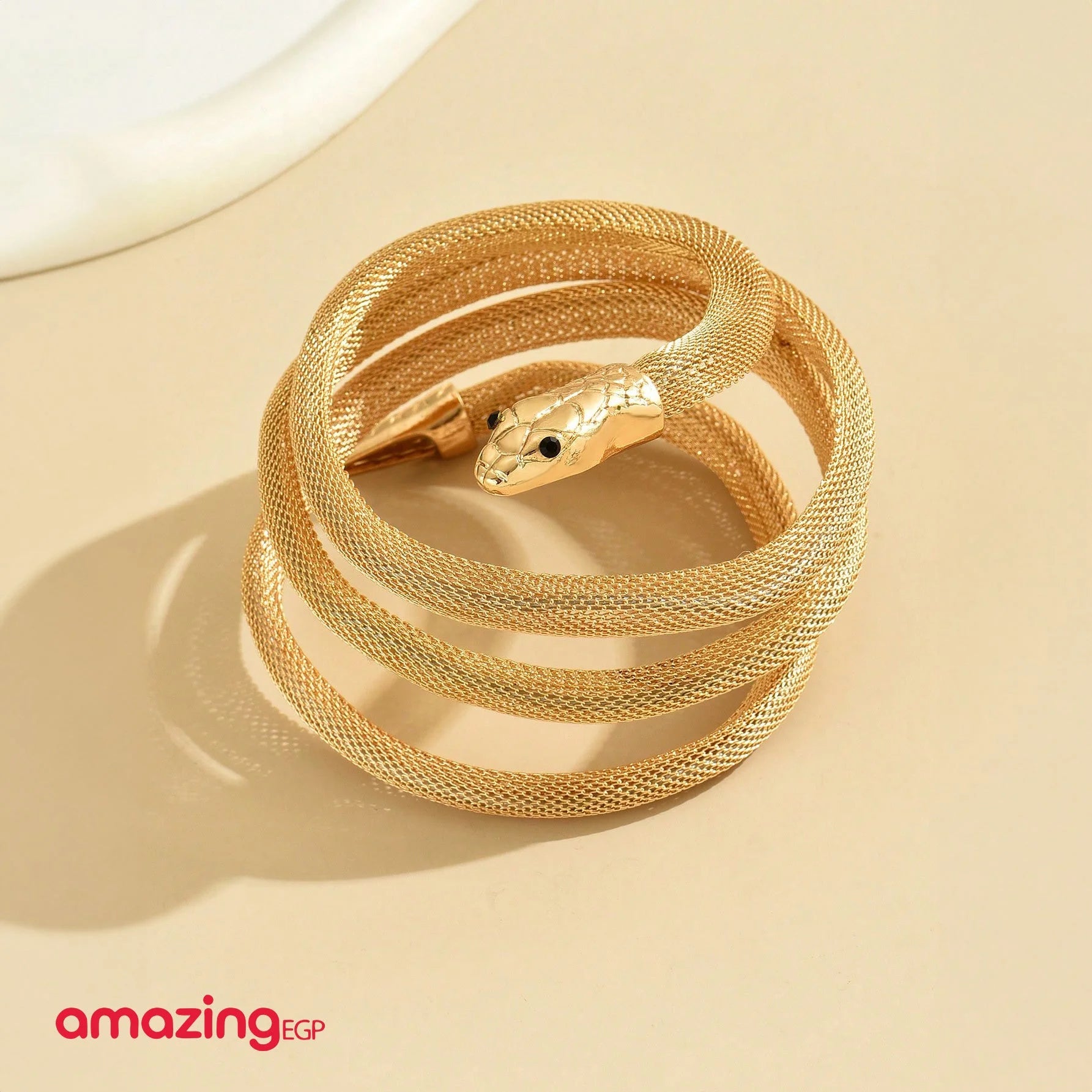 خلخال سوار كاحل معدني ملفوف بالثعبانمرنة قابلة للثني الأفعى قلادة تويست مجوهرات التفاف الإسورة خاتم الأفعى الأقراط معدن للنساء والمراهقات - ثعبان ذهبي | اساور كاحل اسورة ثعبان خلخال خلخال للقدم خلخال مضئ رقص لولى نجمة | amazingEGP