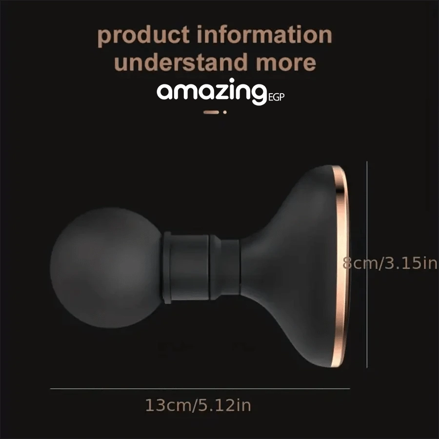 عصا تدليك كهربائية محمولة، بـ6 أوضاع اهتزاز قوية، لتدليك العضلات العميقة في الجسم، قابلة لإعادة الشحن ومثالية للياقة واليوجا