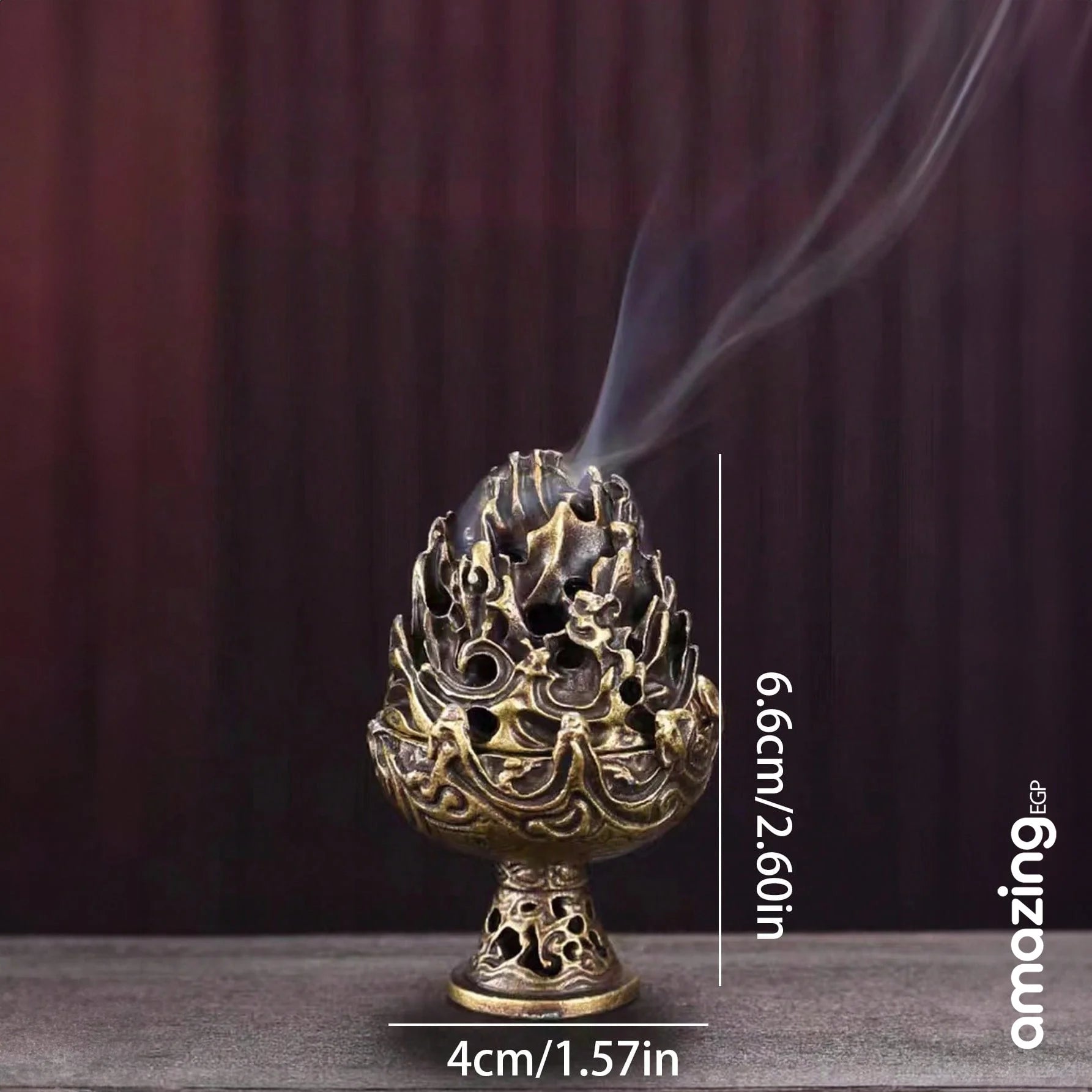 مبخرة وفواحة للبخور بتصميم ديكوري انيق على وردة مع حامل بخور من سبيكة النحاس زينة منزل بالروائح العطريةبرج بخور حامل عود العود للديكور المنزلي | ابوقردان المنزل بخور بخور هندي حامل بخور حامل عود ديكور ديكور_مكتب ديكور_منزل صديق الفلاح عود عيدان بخور مبخرة