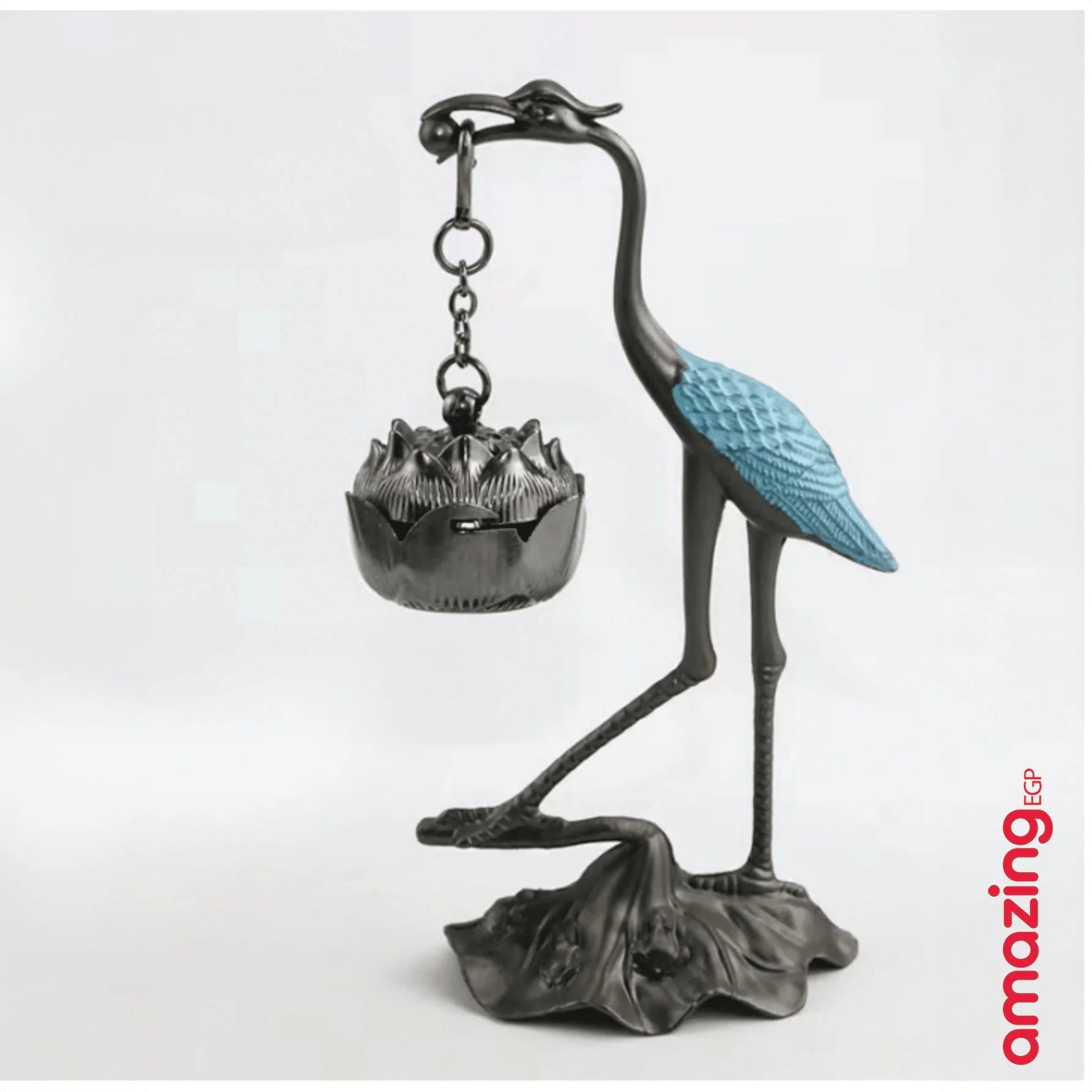 مبخرة وفواحة للبخور بتصميم ديكوري انيق على شكل طائر معلقة بزهرة ميني للديكور المنزلي | ابوقردان المنزل بخور بخور هندي حامل بخور ديكور ديكور_مكتب ديكور_منزل صديق الفلاح عيدان بخور مبخرة مبخرة طائر | amazingEGP