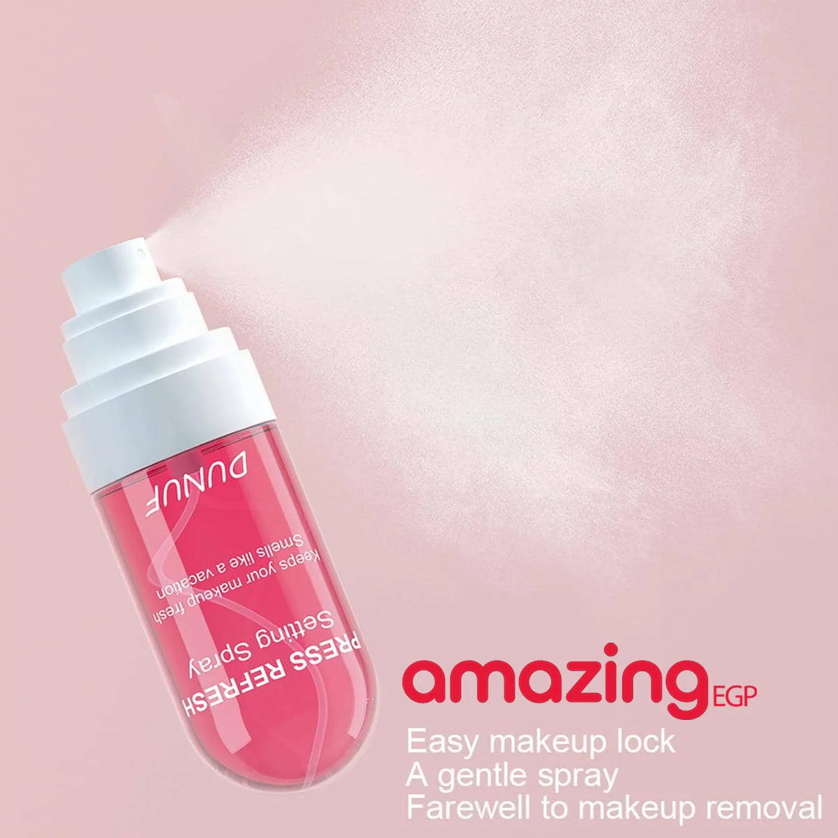 رذاذ تثبيت المكياج فراولا بترطيب يدوم طويلا يتحكم بالزيوت دون ترك رواسب نهائي غير لامع خفيف الوزن يمنح مظهرا مشرقا ومنعشا لجميع أنواع البشرة | اسفنجة اسفنجة مكياج المكياج بعد المكياج ترطيب البشرة سبونش مثبت المكياج مستحضرات التجميل منعش | amazingEGP