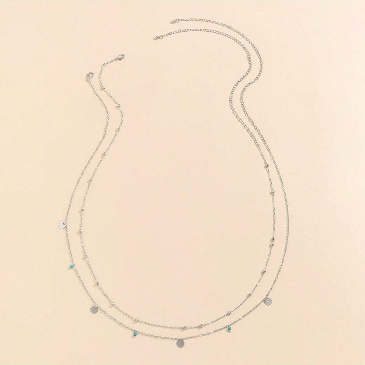 حزام خصر نسائي حلية بسيطة للخصر باللون الأخضر التركوازي مع ماسة سلسلة أزياء مزينة بخرز مزيف ، لديكور الجسم