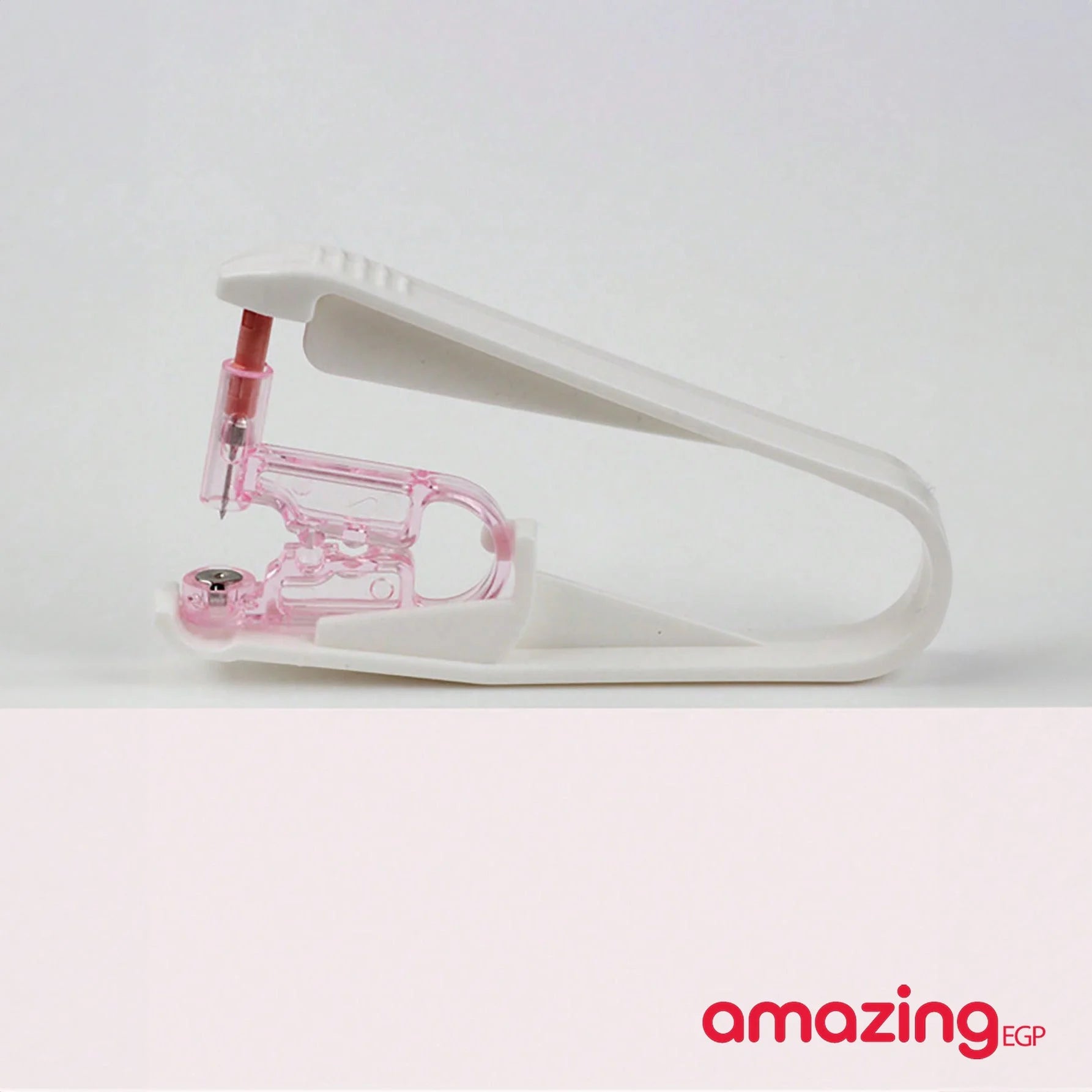 طقم مسدس ثقب الأذن قطعة واحدة مع أقراط كروية من الفولاذ ومسدس ثقب وأداة ثقب آمنة - مسدس بيرسنج الماس - بينك | Copper Nose Cuff Copper اقراط انف الاذن العناية_بالاذن بدون ثقوب بيرسنج بيرسنج شفاه حلقة أنف شفاه شفايف غير مثقوبة للانف للشفاه مزيف | amazingEGP