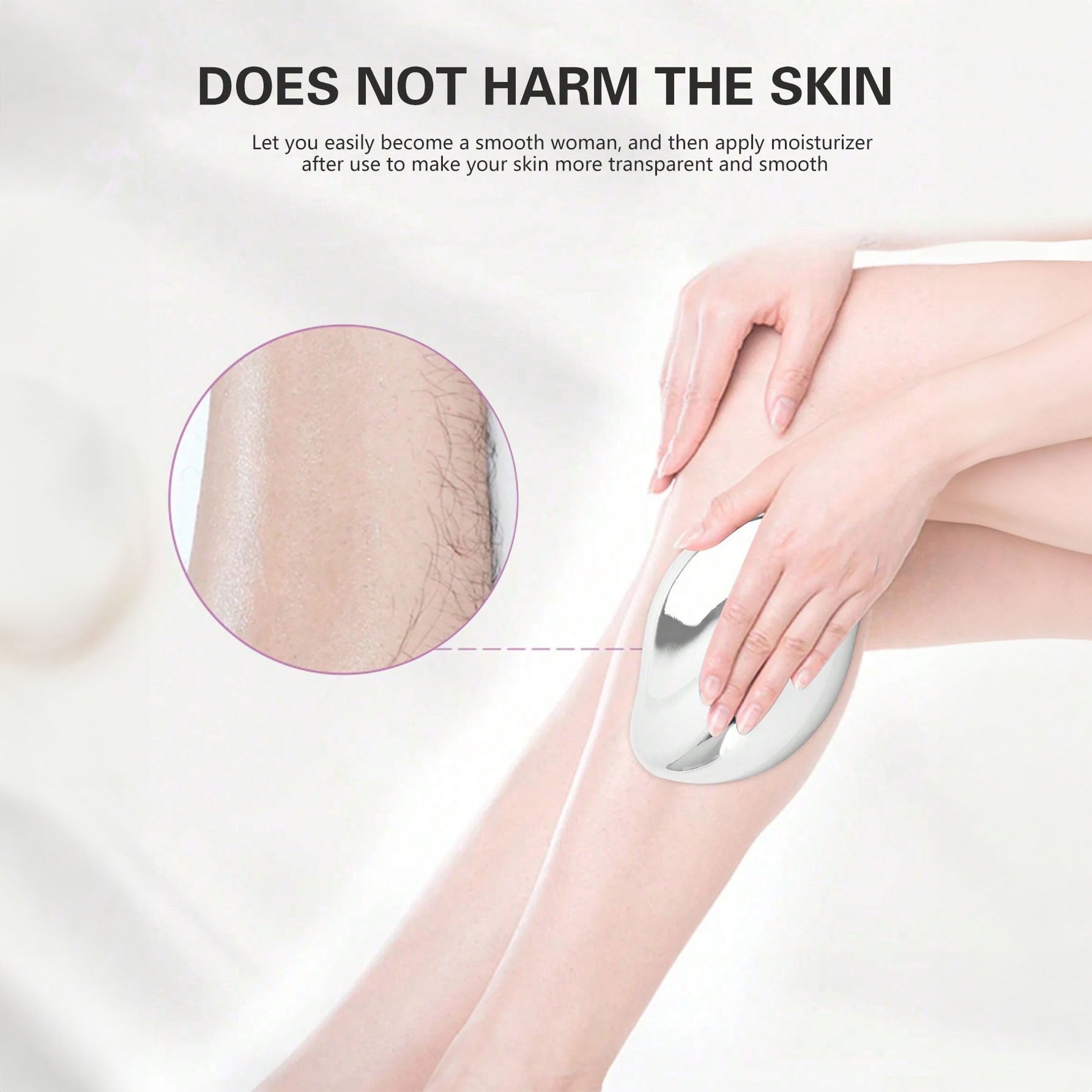 ممحاة شعر كريستالية للنساء والرجال ، قابلة لاعادة الاستخدام لازالة الشعر وتقشير الشعر بدون الم، اداة ازالة الشعر السحرية للظهر والذراعين والساقين- اسود